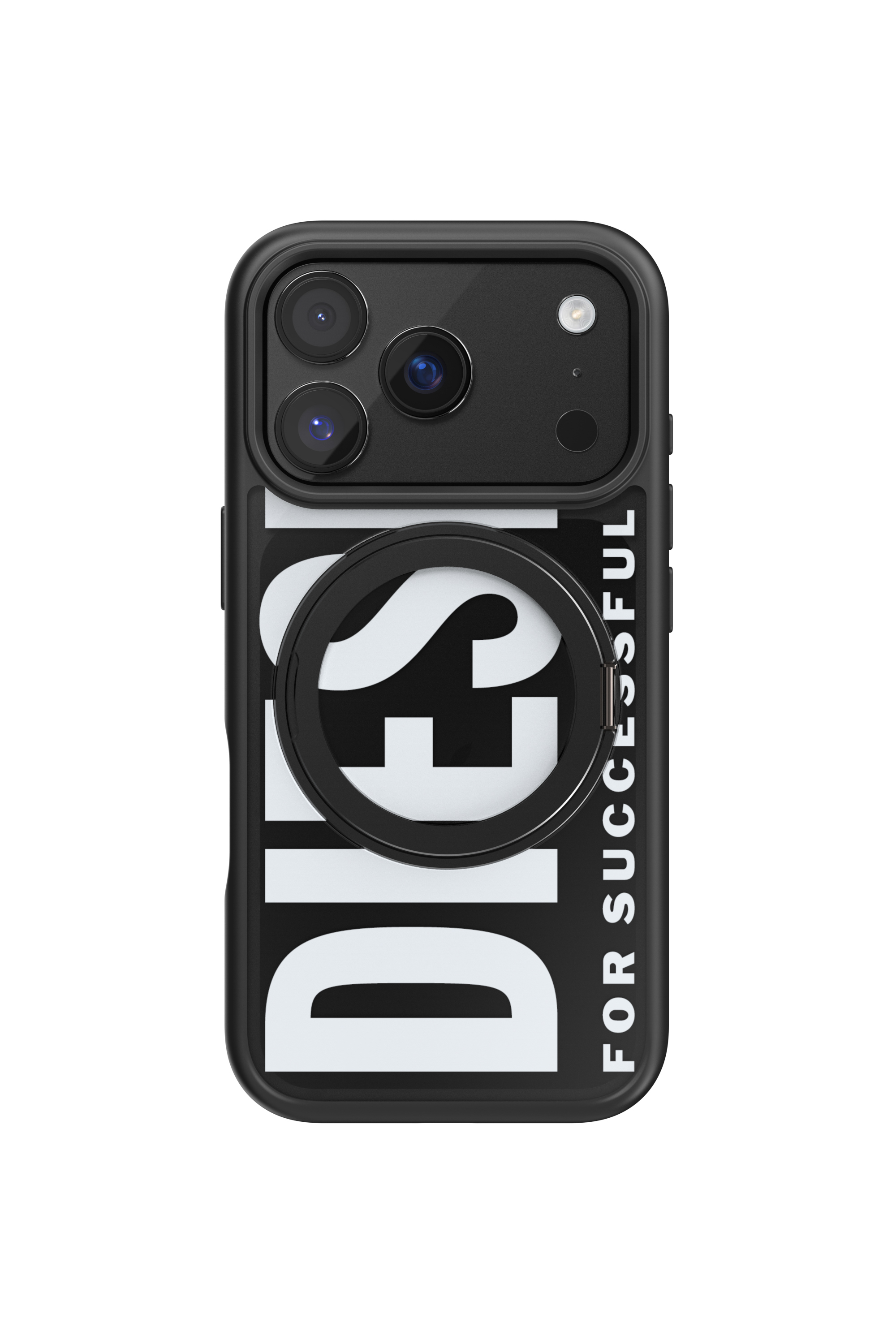 Diesel - 60405 RING STAND CASE, Unisex Ringstand-Magsafe Case für iPhone 17 Pro in Schwarz - 2