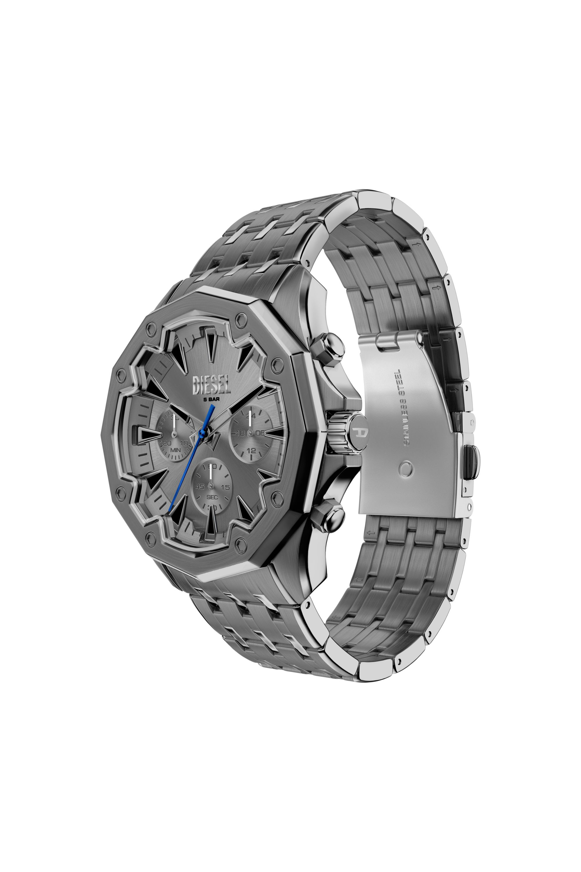 Diesel - DZ4708 WATCH, Herren Stinger Uhr aus Edelstahl in Gunmetal in Grau - 2