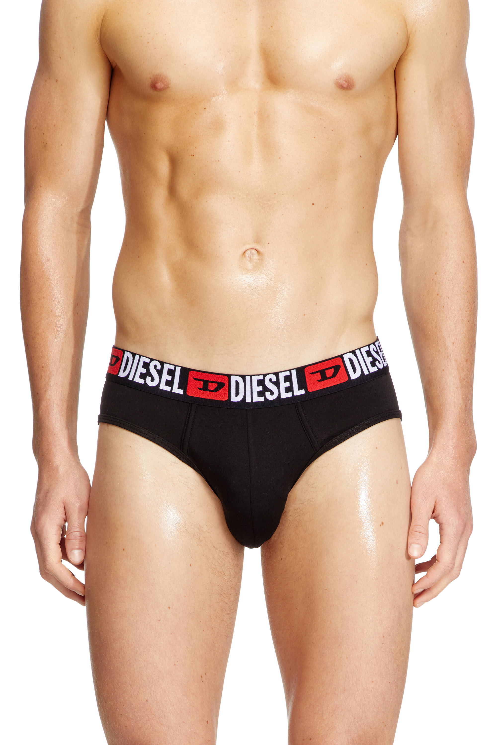 Diesel - UMBR-ANDRETHREEPACK, Herren Einfarbige Briefs im Dreierpack in Schwarz - 3