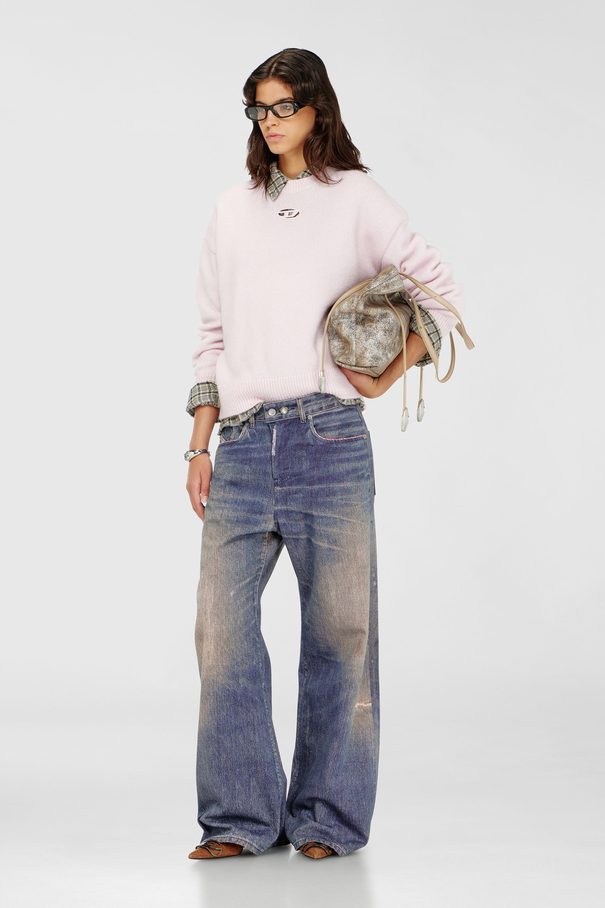Pullover aus Woll- und Alpakamischung