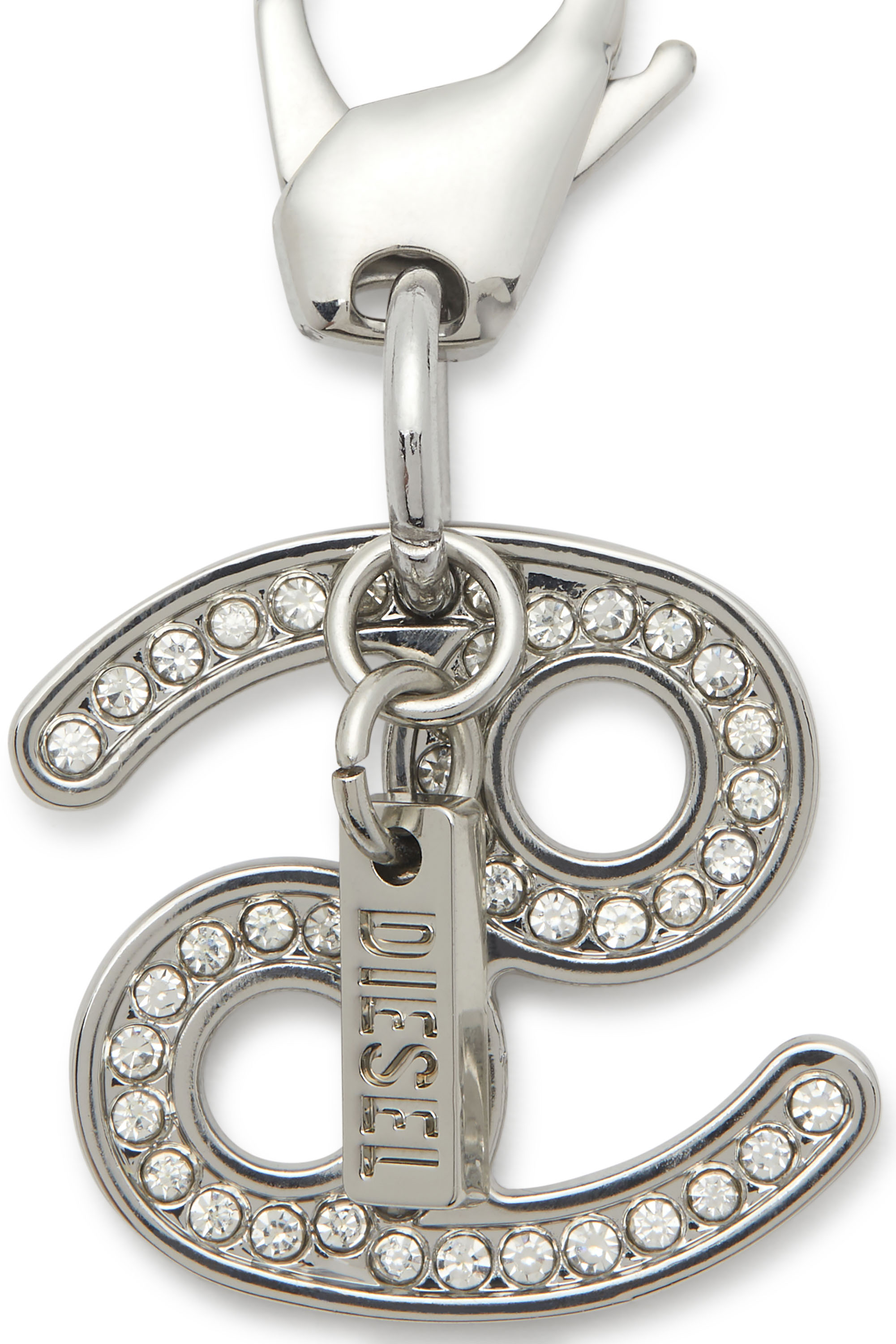 Diesel - CHARM CANCER, Unisex's Metal Cancer charm with rhinestones in Silver - 2