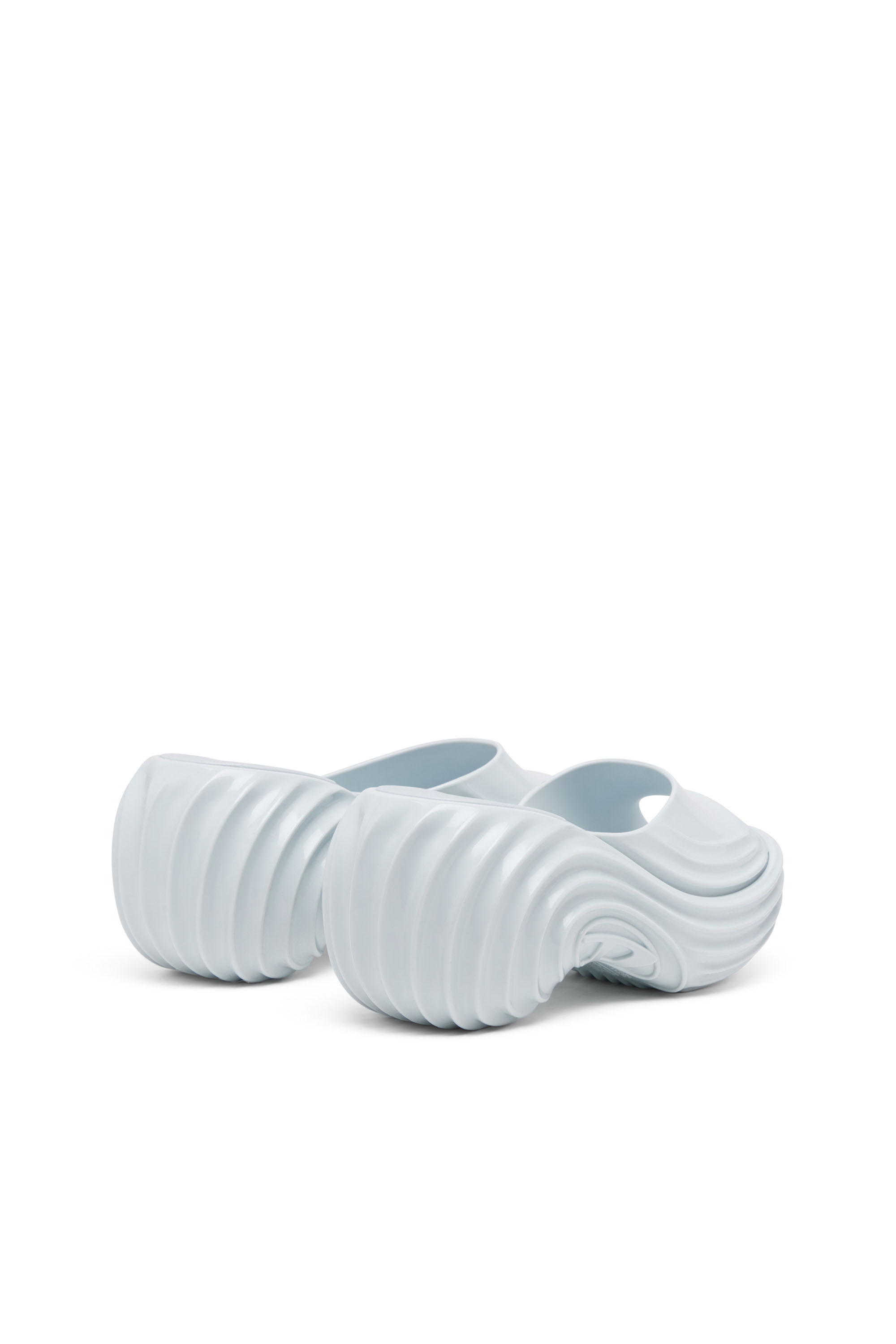 Diesel - MELISSA QUANTUM PLATFORM, Damen Plateau-Pantolette aus Melflex&reg; in Hellblau - 4