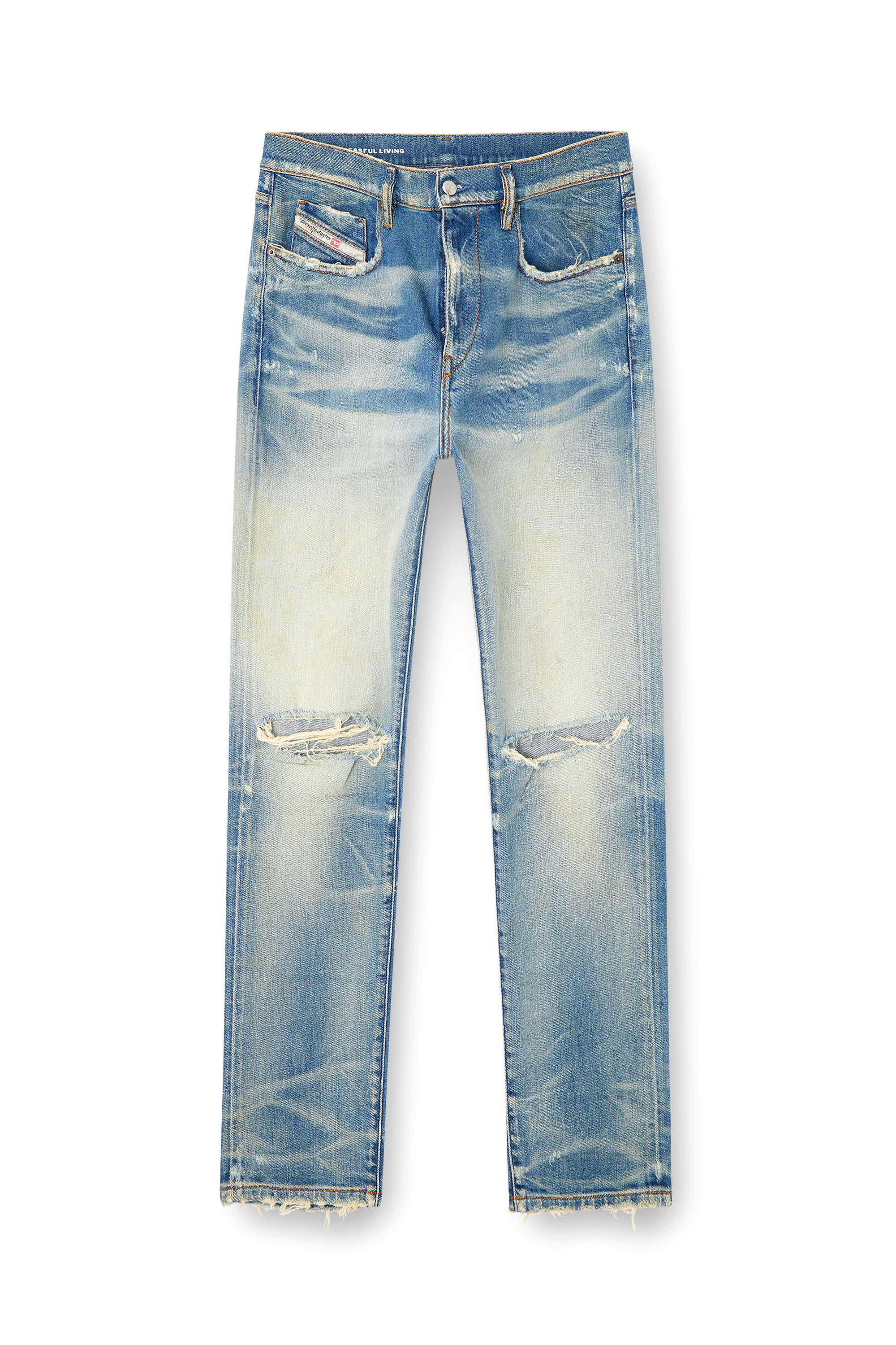 Diesel - Herren Slim Jeans 2019 D-Strukt 09L28, Mittelblau - 3