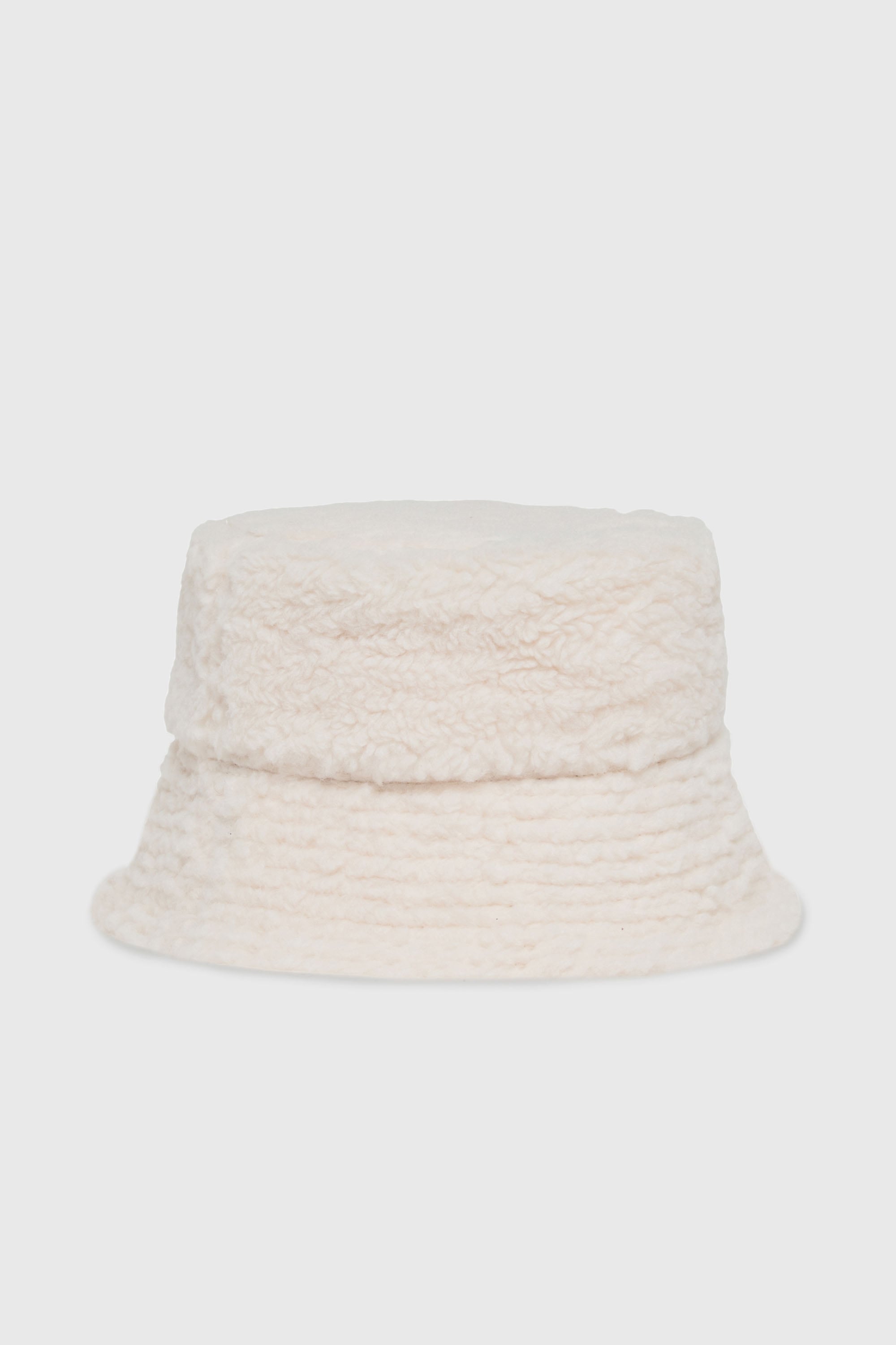 Diesel - FBONT, Unisex Bucket Hat aus weichem Pl&uuml;schstoff in Wei&szlig; - 2
