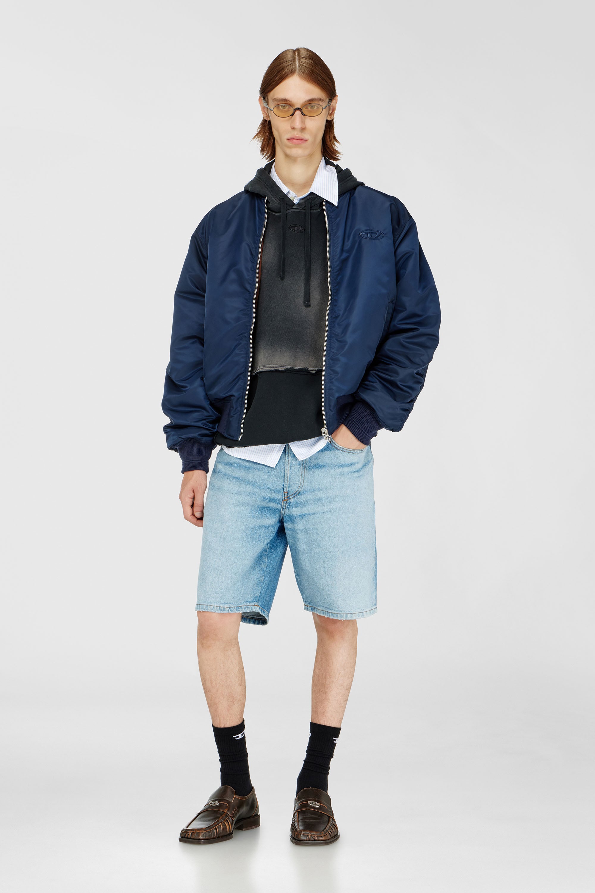 Diesel - REGULAR-SHORT, Herren Shorts aus Denim in Hellblau - 1