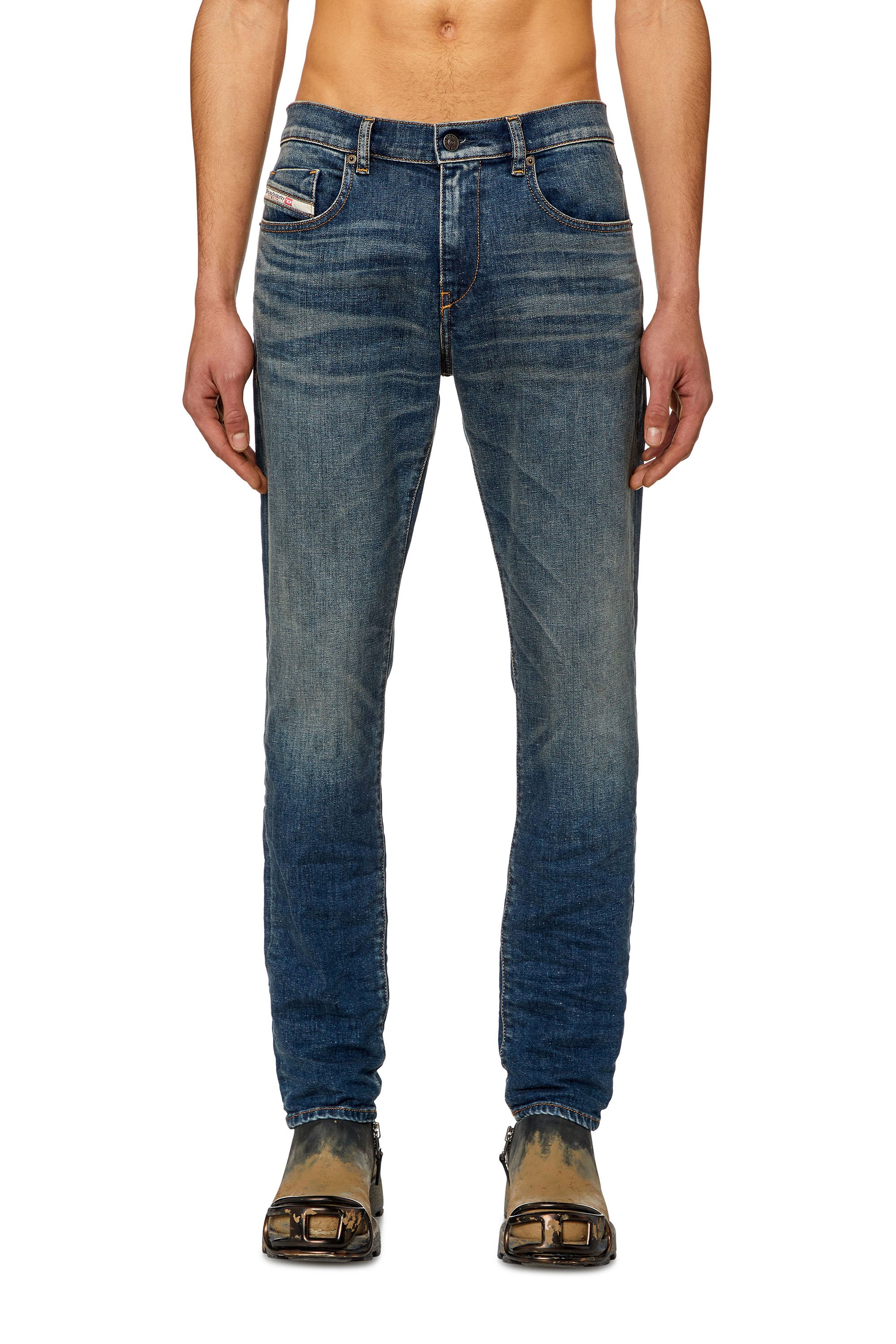 Diesel - Slim Jeans 2019 D-Strukt 09H49, Dunkelblau - Image 1