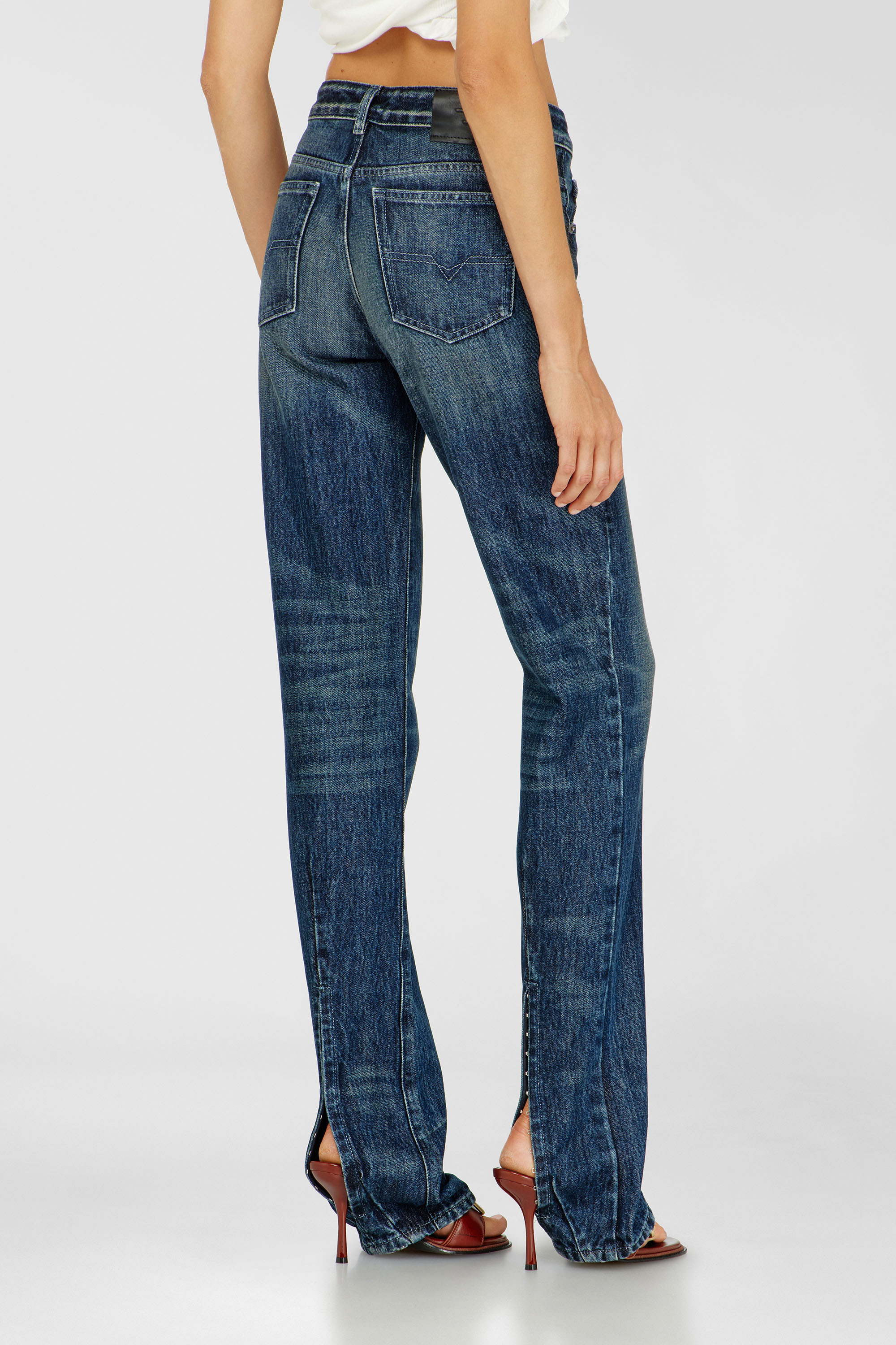 Diesel - Damen Regular Jeans D-Heel 007FZ, Dunkelblau - 5