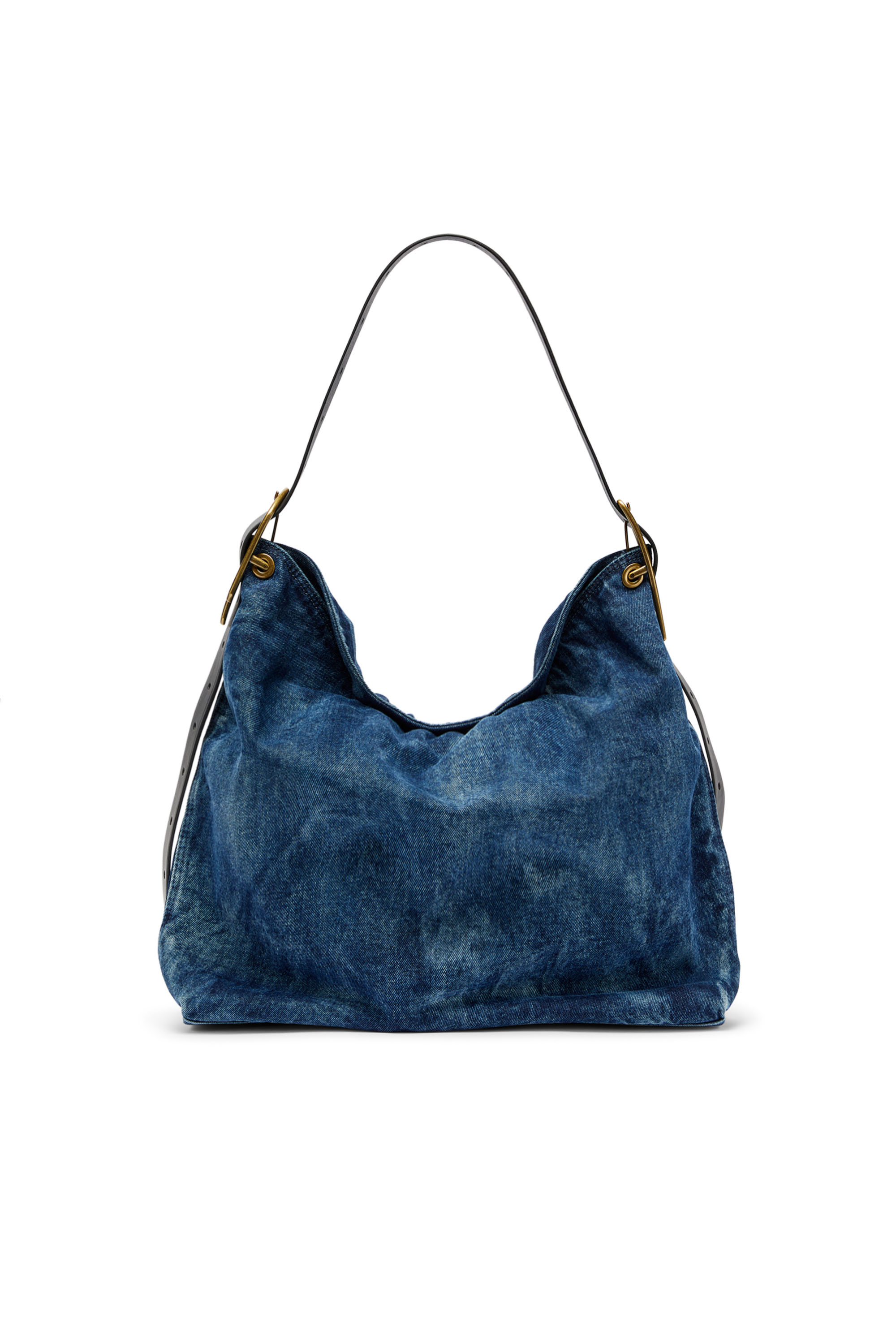 Diesel - D-LINE HOBO, Damen D-Line-Denim Hobo-Tasche in Mittelblau - 1