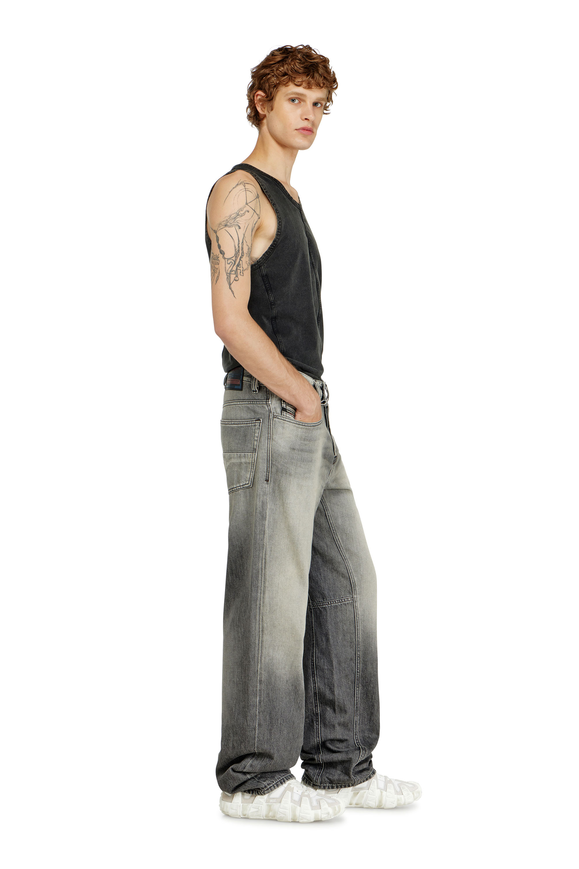 Diesel - Herren Relaxed Jeans 2001 D-Macro 09P56, Grau - 2