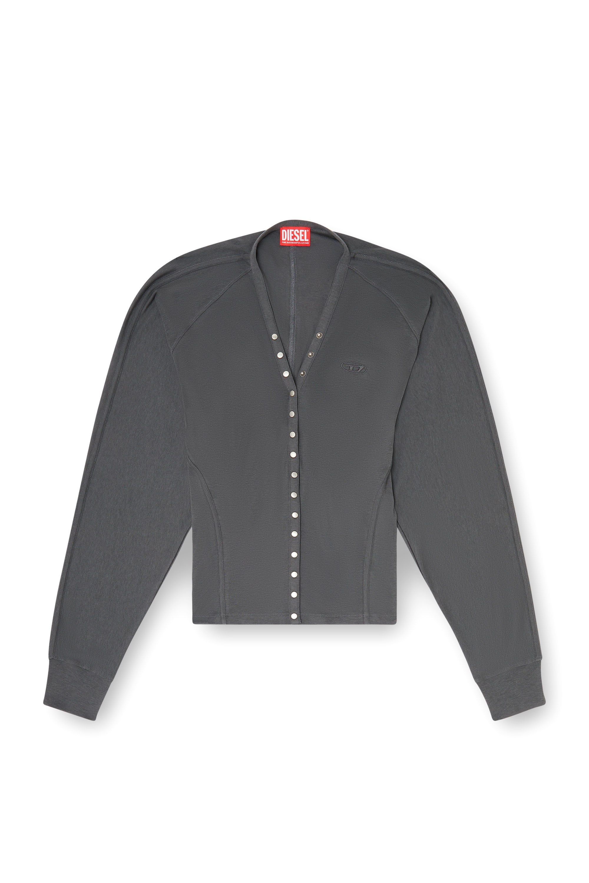 Diesel - T-ISERINA, Damen Cardigan-Top aus Tencel-Mix mit Fledermaus&auml;rmeln in null - 2