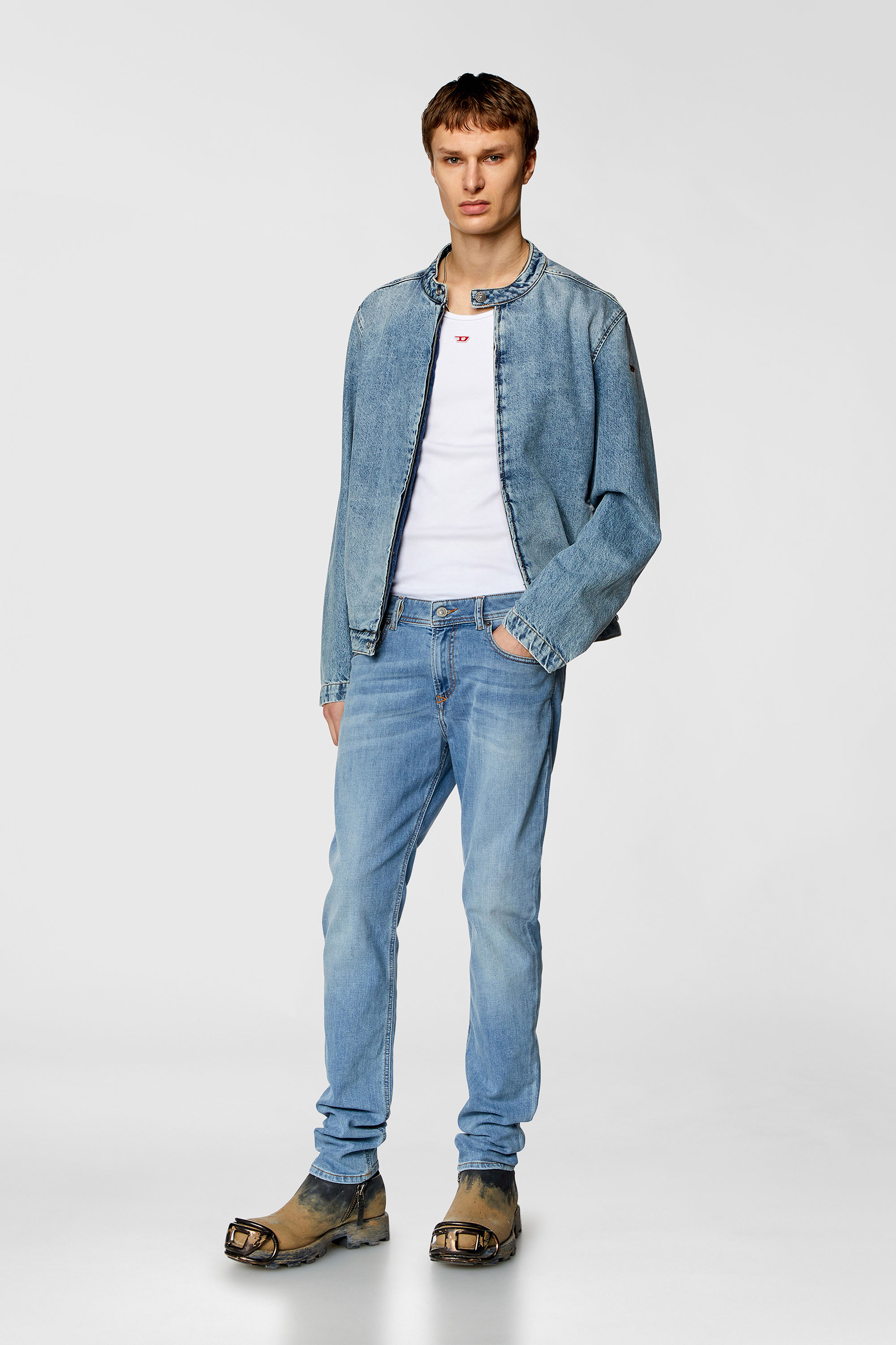 Diesel - Herren Skinny Jeans 1979 Sleenker 09H62, Hellblau - 1