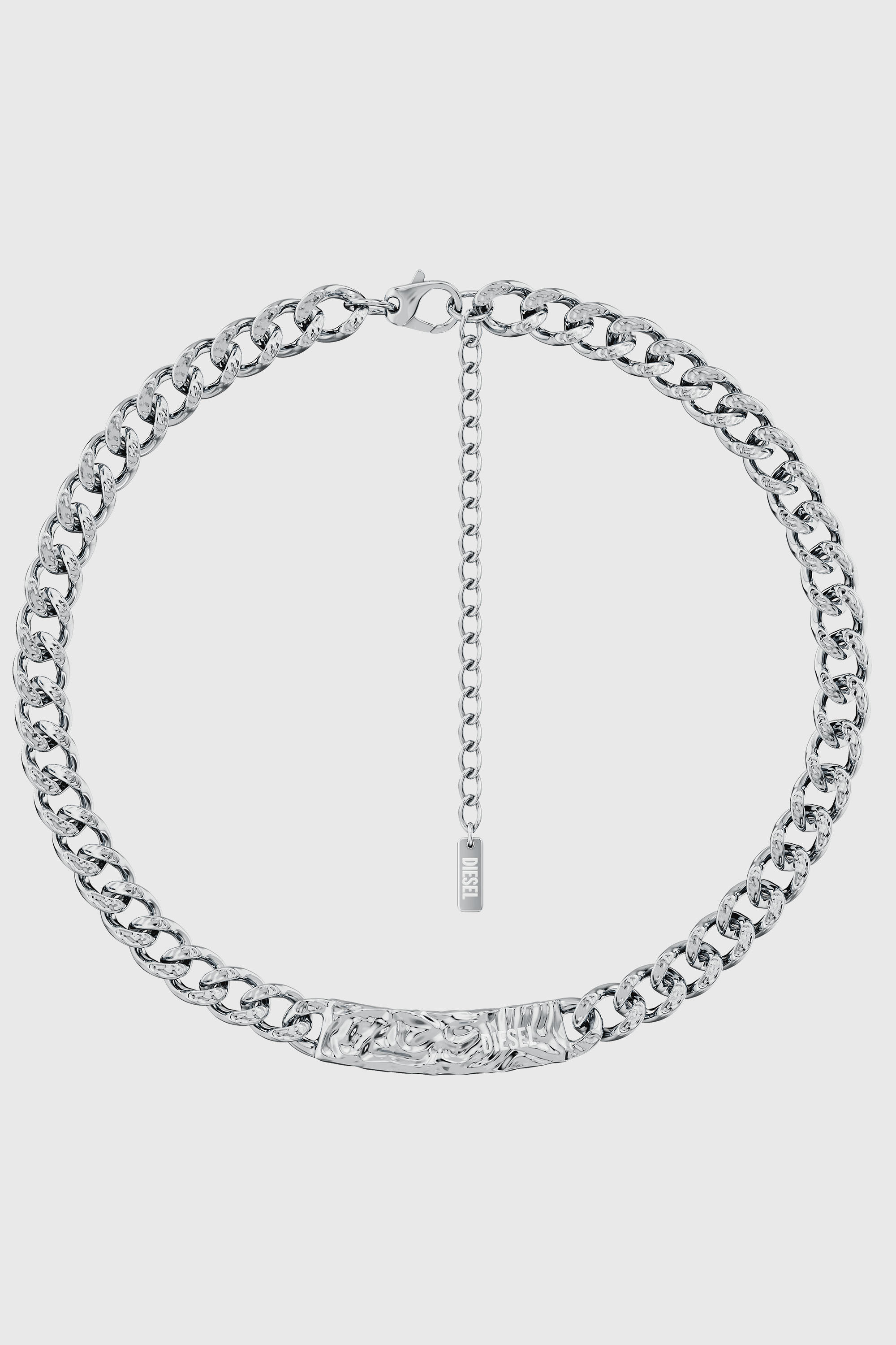 Diesel - DX1733040, Unisex Kettenhalskette aus Edelstahl in Silber - 1