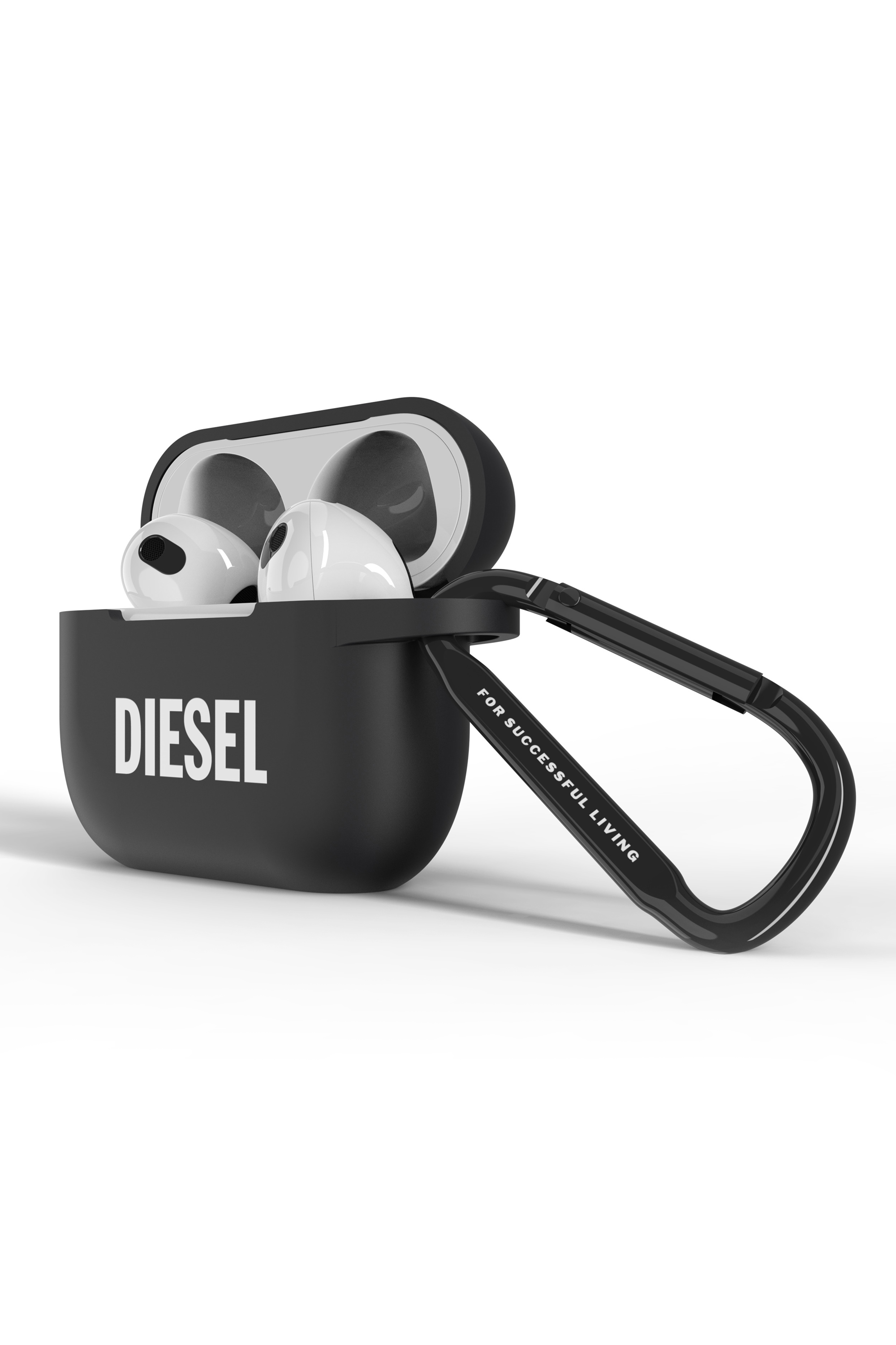 Diesel - 45829 AIRPOD CASE, Unisex Silikon AirPods Case 3 in Schwarz - 3