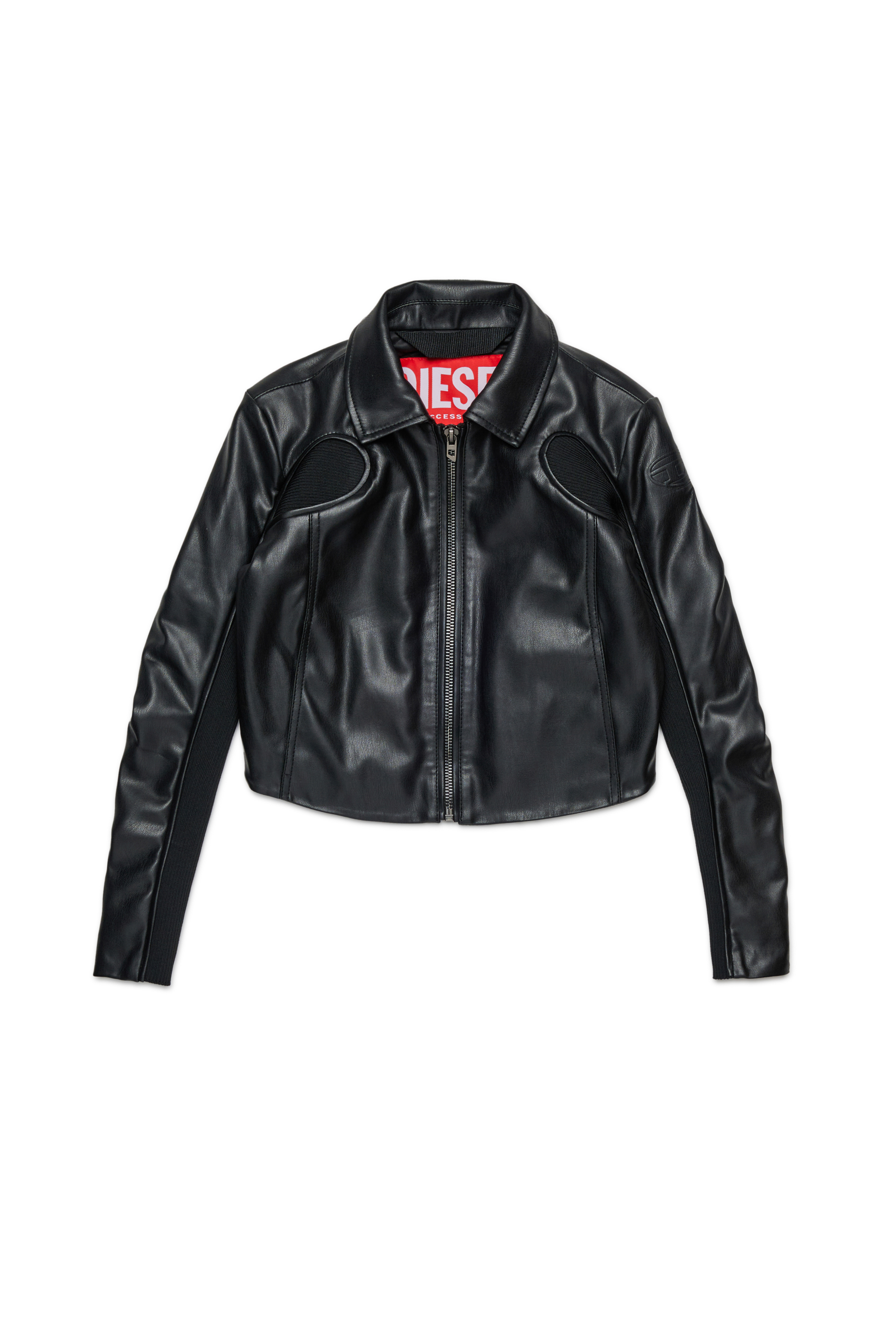Diesel - JLTOTEMP1, Damen Biker-Jacke mit Reißverschluss in Schwarz - 1