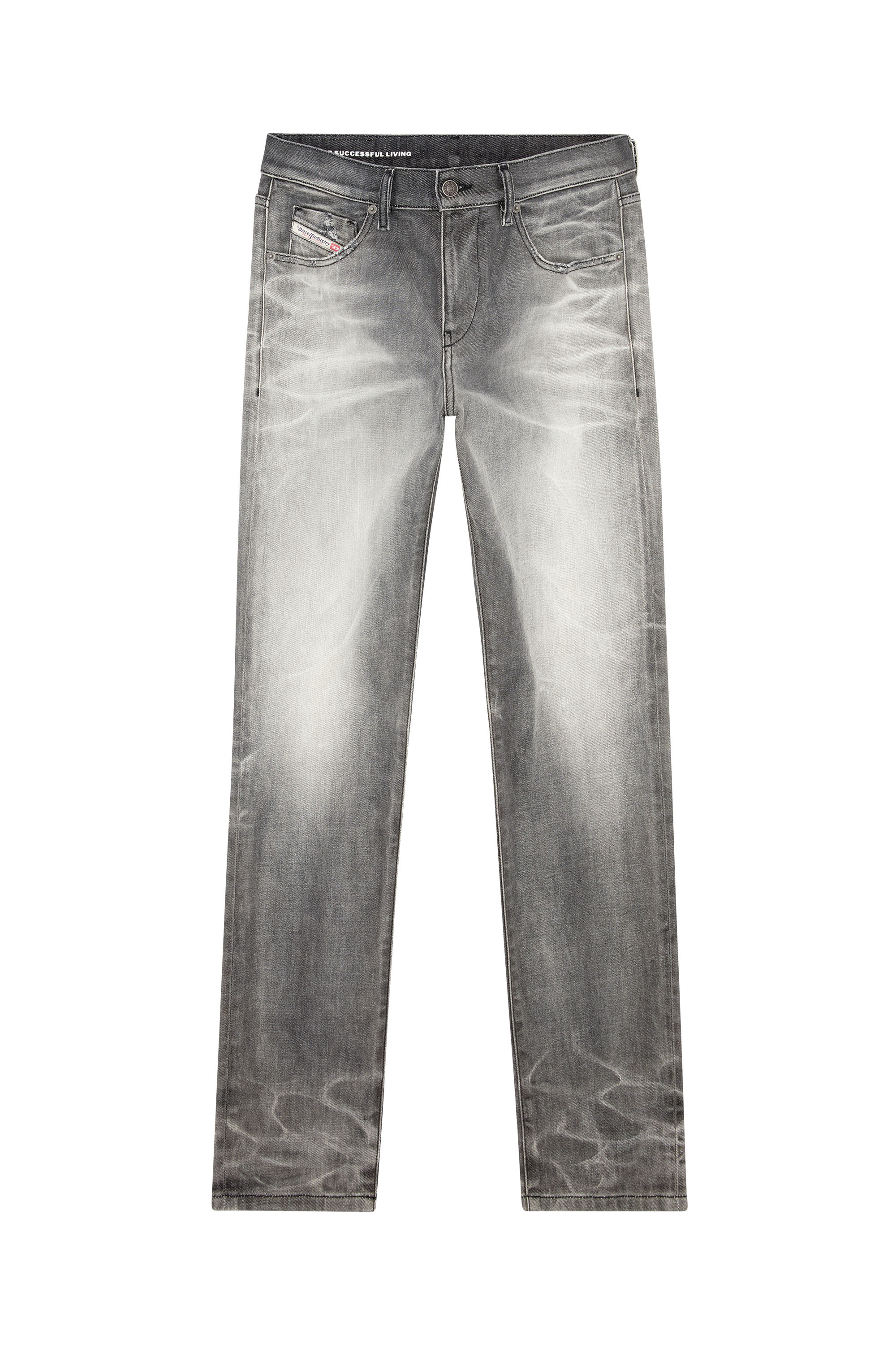 Diesel - Slim Jeans 2019 D-Strukt 09J58, Dunkelgrau - Image 3