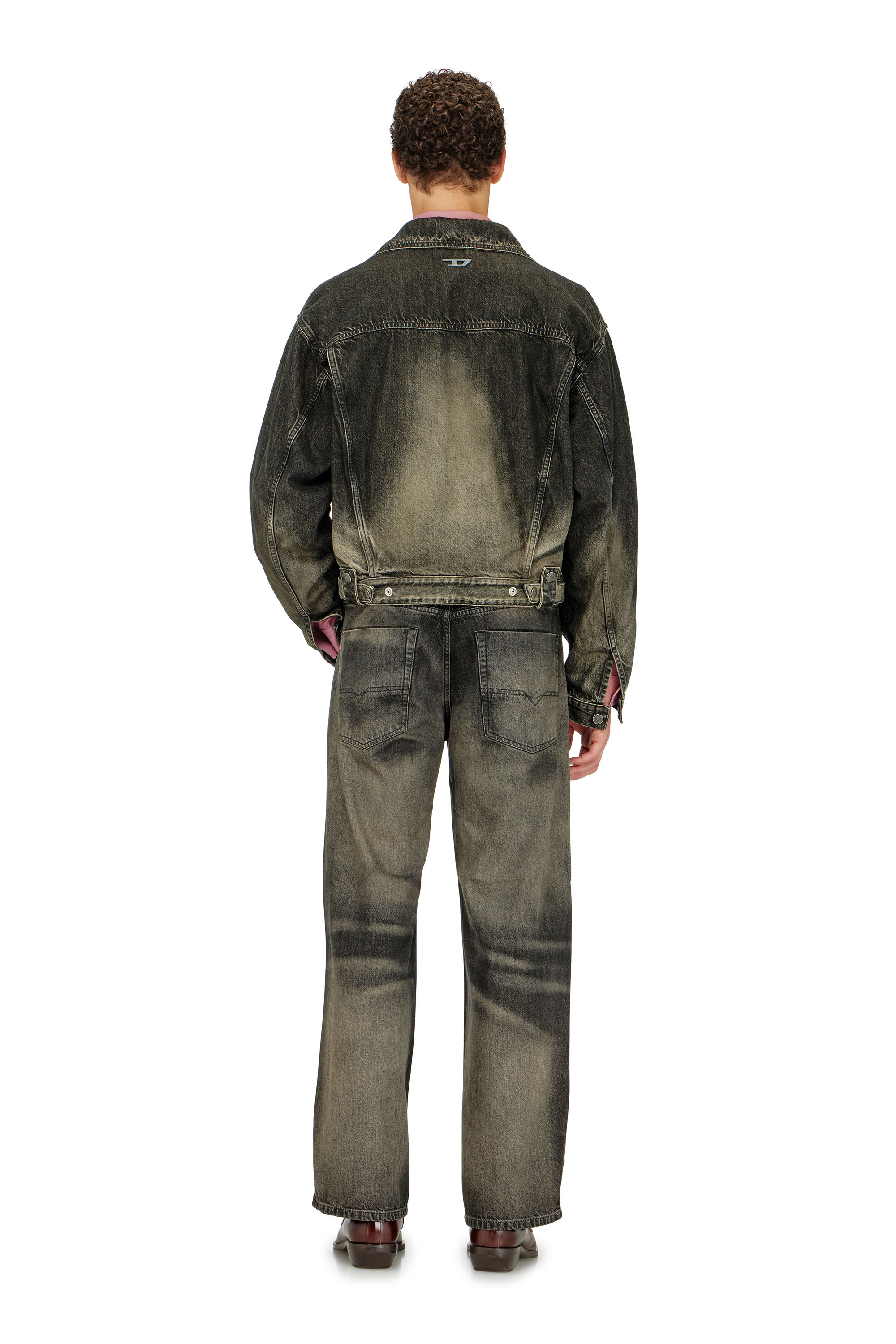 Diesel - Unisex Relaxed Jeans 1982 D-Hakou 09R33, Schwarz/Dunkelgrau - 3