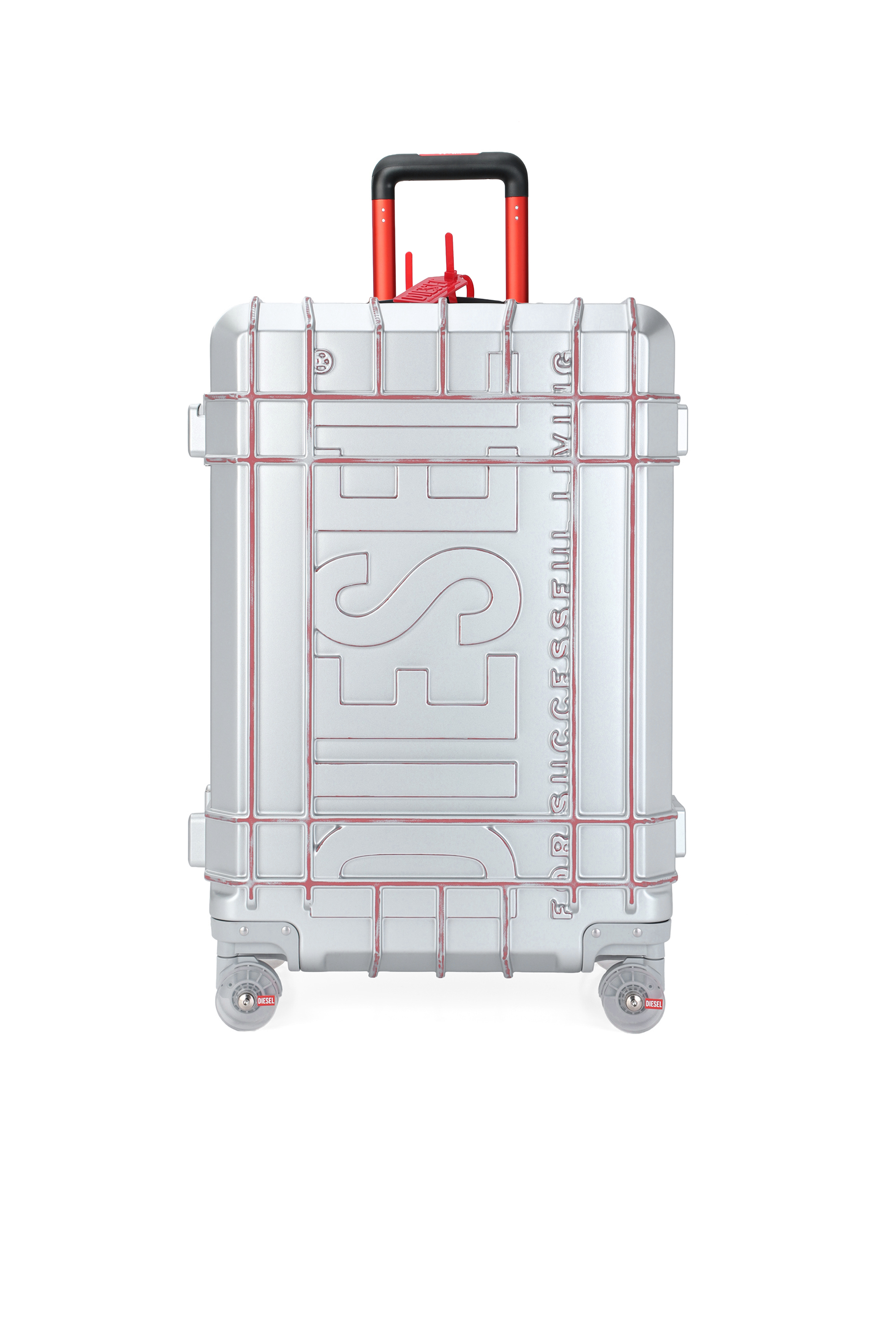 Diesel - DIESEL PC STRONG IMAGE TROLLEY- DSL003, Unisex Robuster Koffer Gr&ouml;&szlig;e L in Silber - 1