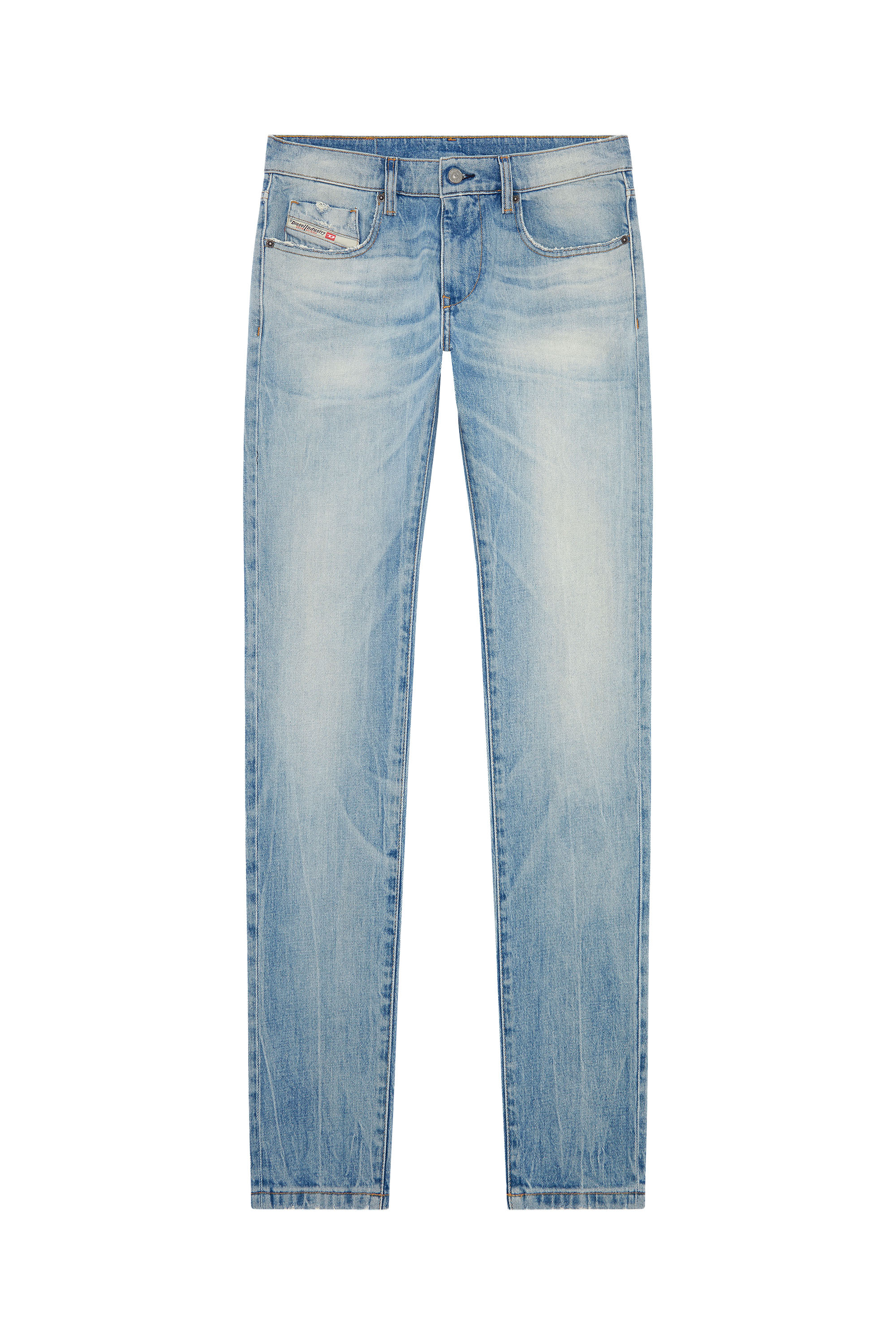 Diesel - Herren Slim Jeans 2019 D-Strukt 0DQAB, Hellblau - Image 3