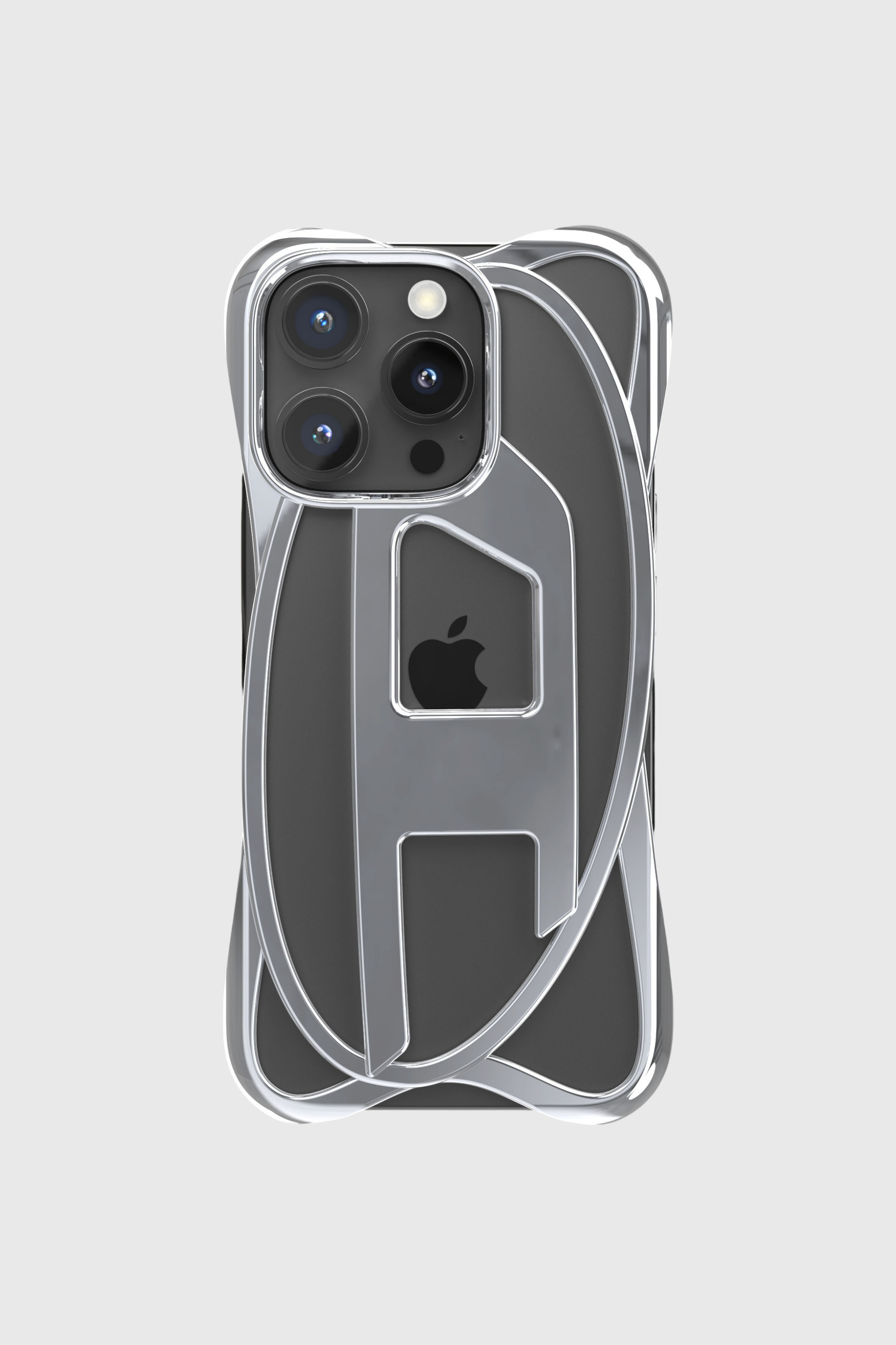 Diesel - 60267 CAGED D CASE, Unisex Gitter-D-H&uuml;lle iPhone 16 Pro in Grau - 2