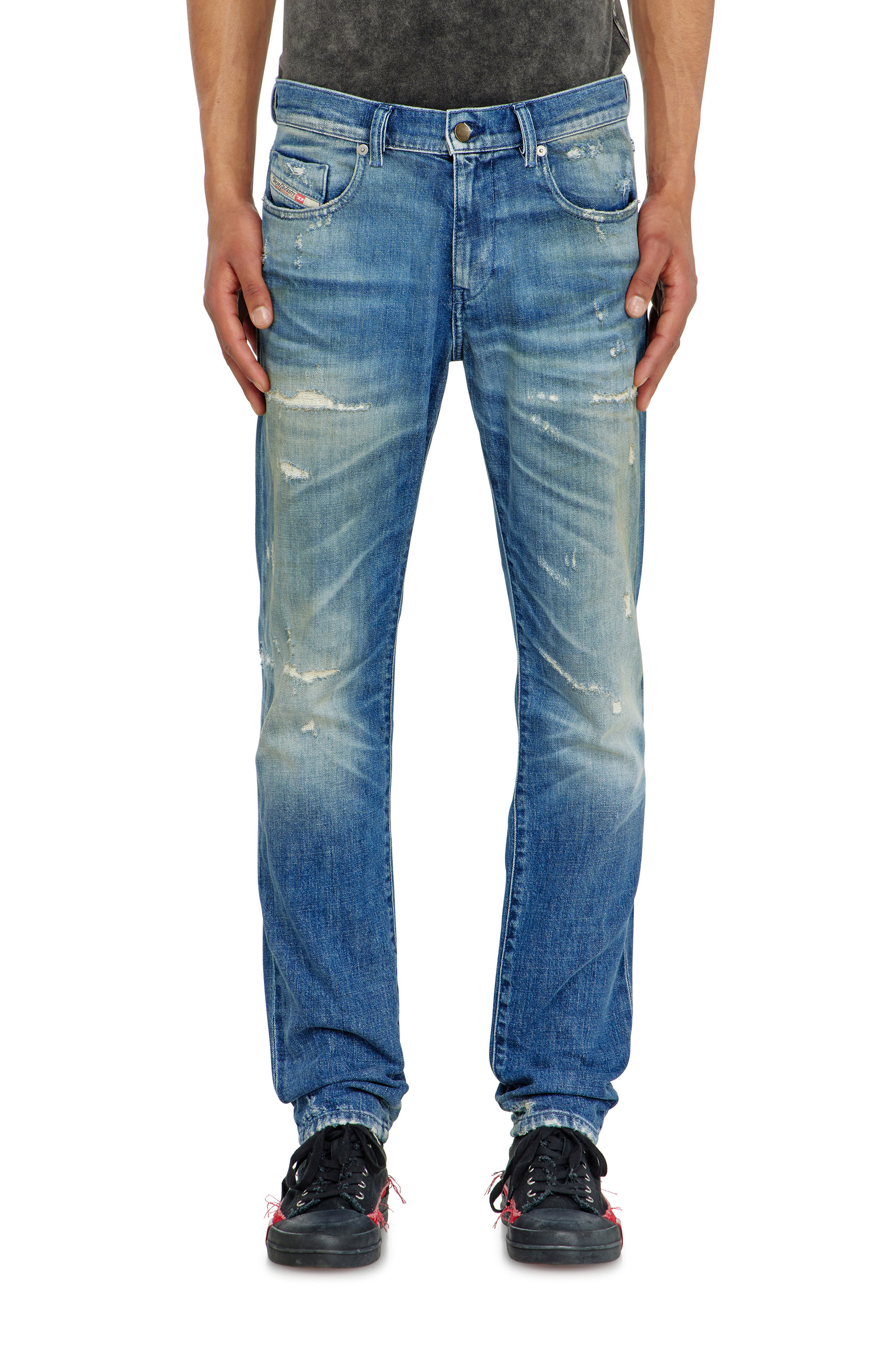 Diesel - Herren Slim Jeans 2019 D-Strukt 007EN, Mittelblau - 4
