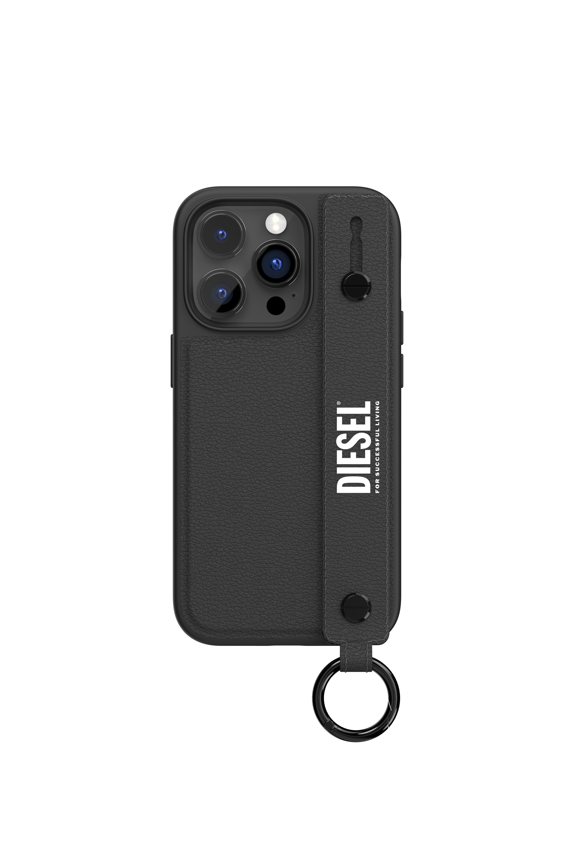 Diesel - 50284 MOULDED CASE, Unisex Handstrap Case for iPhone 14 Pro in Schwarz - 4