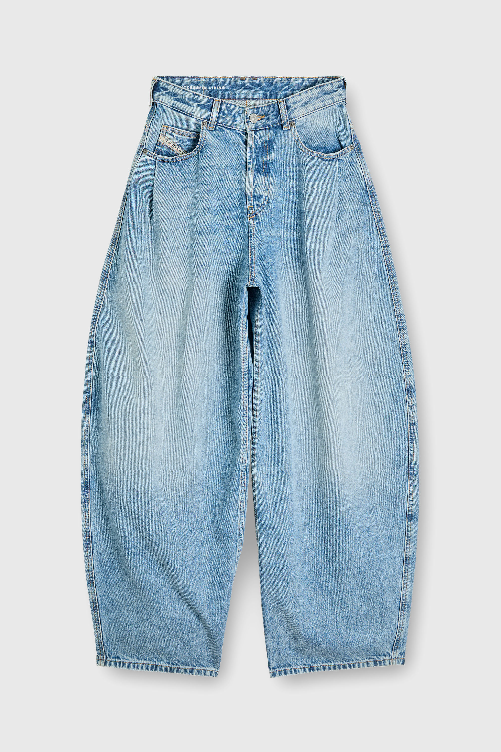Diesel - Woman's Relaxed Jeans 1987 D-Khelz 09I29, Light Blue - 2