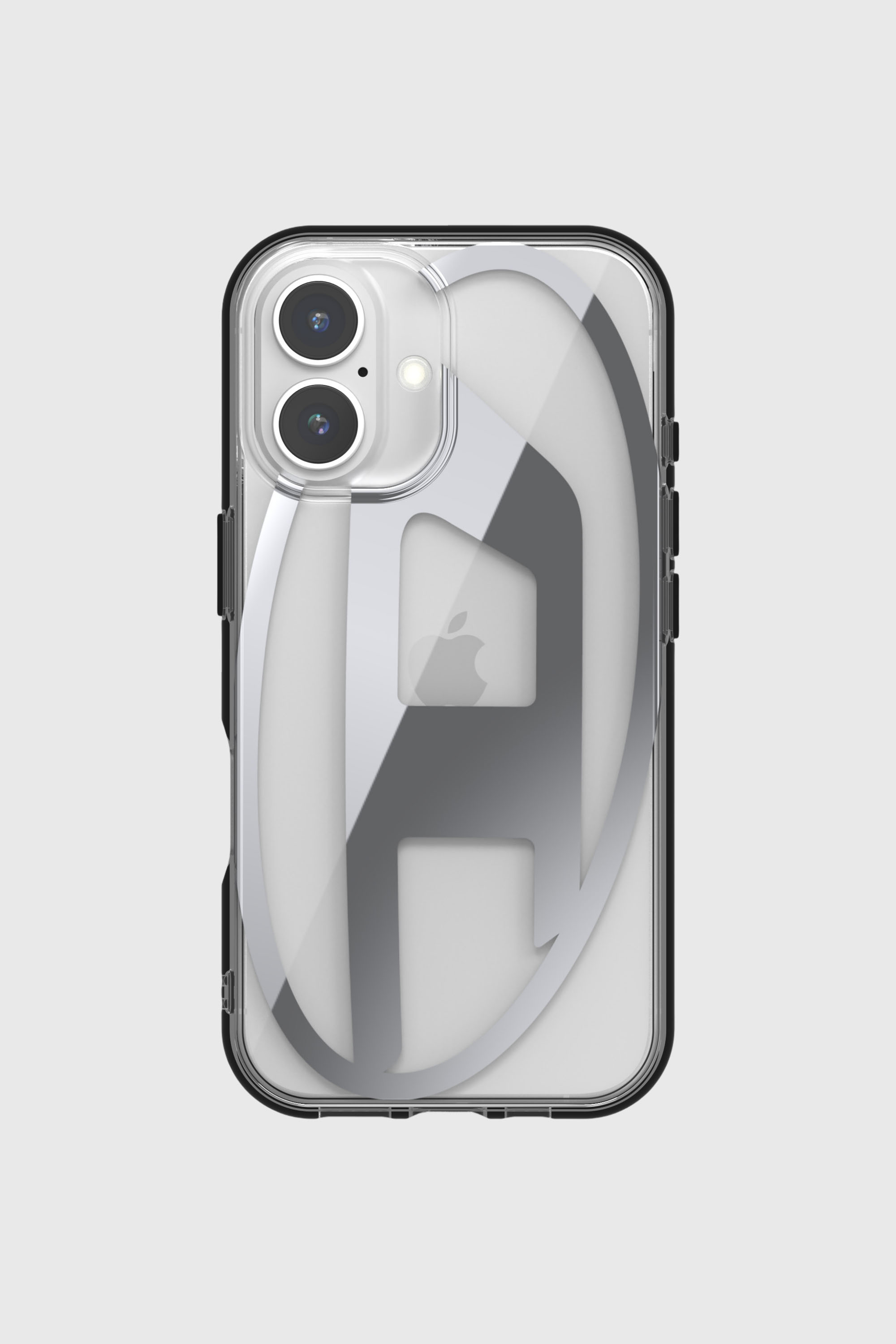 Diesel - 60139 AOP CASE, Unisex Oval D Mirror Case for iP 16 in Silber - 2