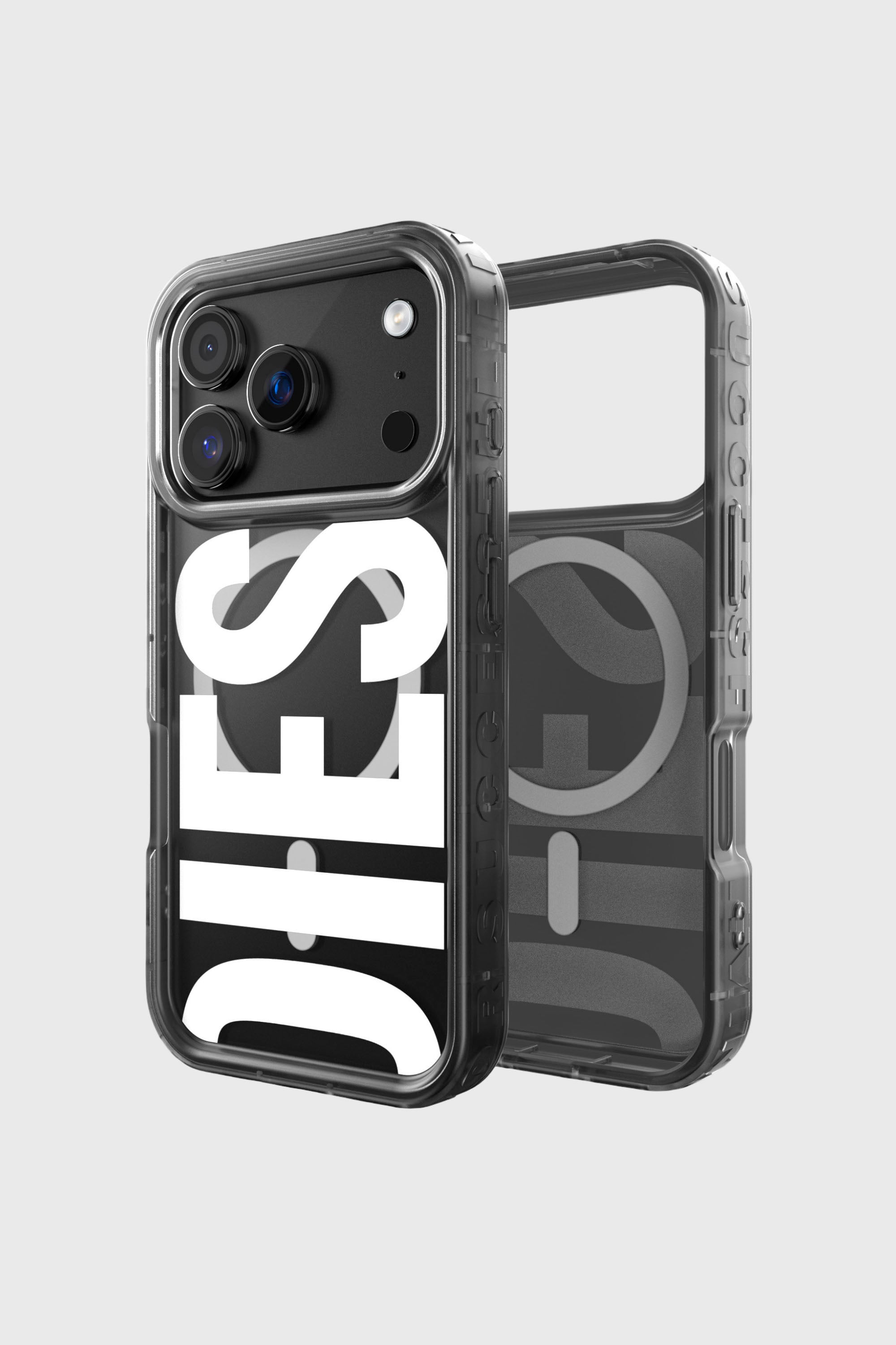 Diesel - 60437 MOULDED CASE, Unisex Biscotto Bumper Case mit Magsafe f&uuml;r iPhone 17 Pro in Schwarz - 1