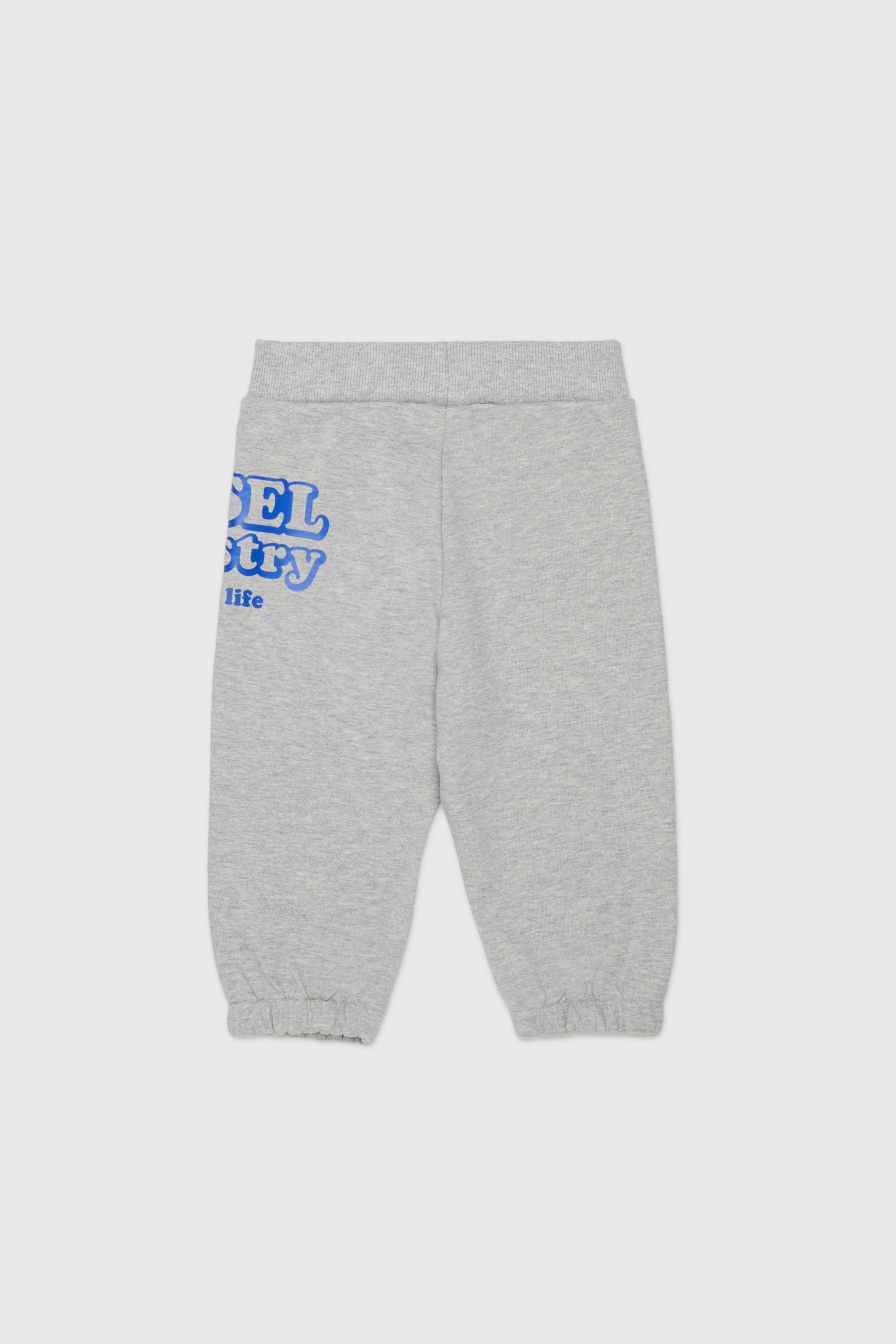 Diesel - PLODIMIB, Herren Sweatpants aus Baumwolle mit Diesel Industry Print in Grau - 2