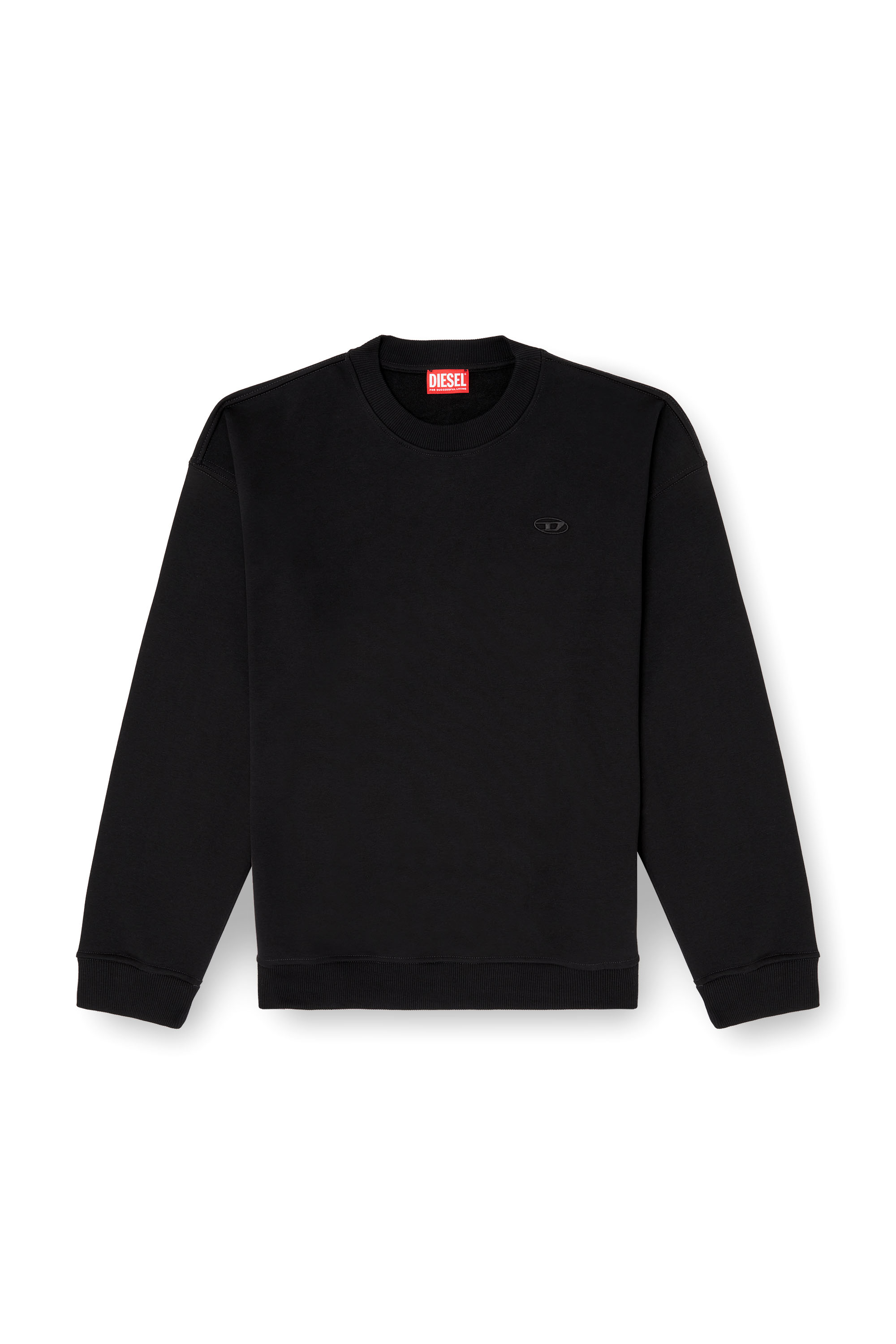 Diesel - S-BOXT-T2, Herren Sweatshirt mit Oval D-Logo in Schwarz - 3