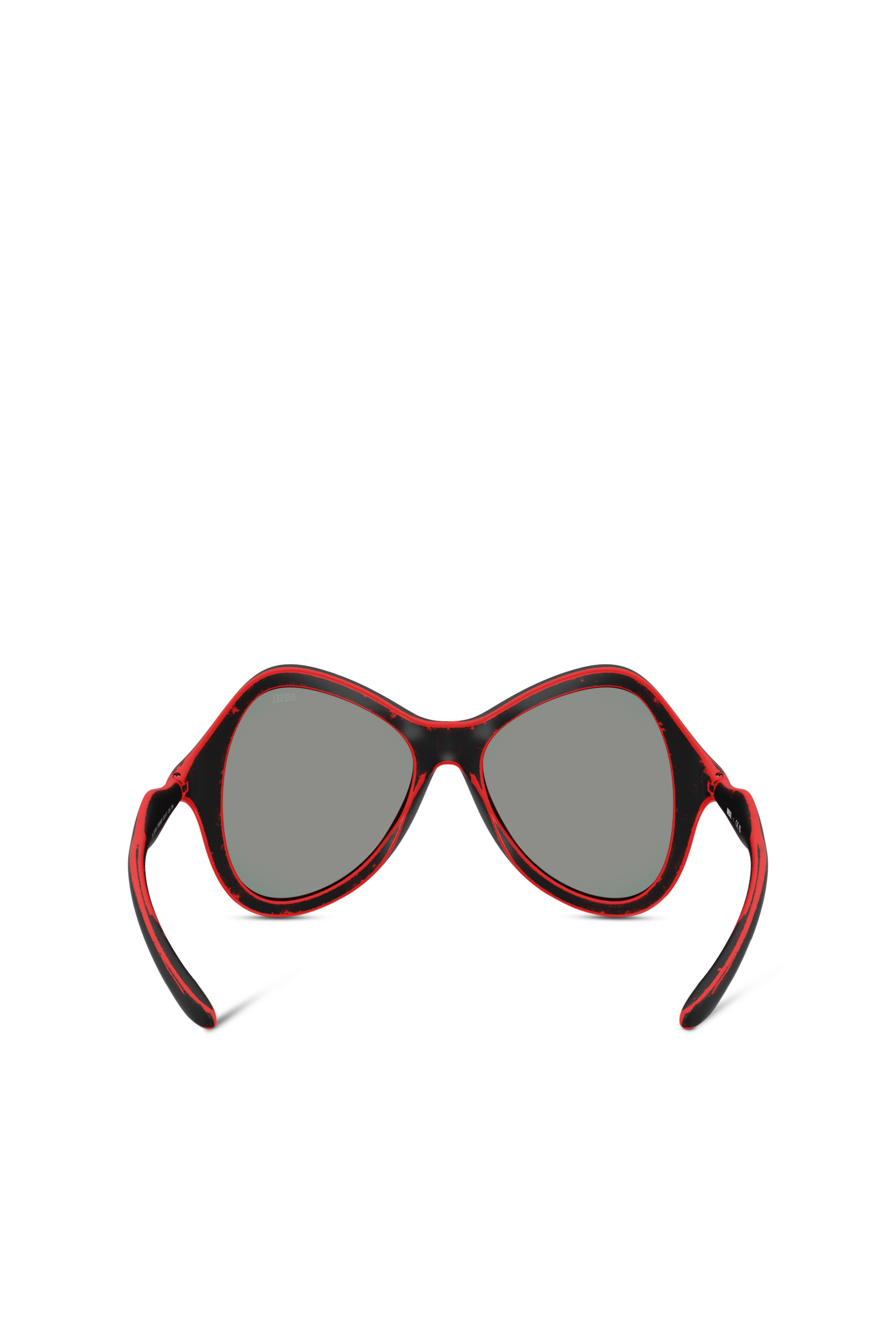 Diesel - 0DL3010U, Unisex Cateye-Sonnenbrillen in Schwarz/Rot - 3