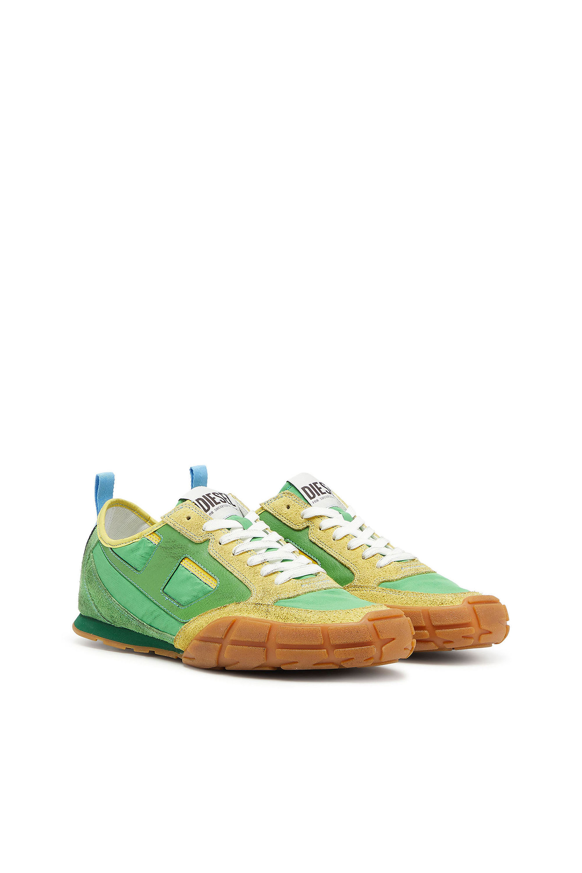 Diesel - S-PAGODHA LOW, Herren S-Pagodha &ndash; Sneakers aus Leder und Nylon in Gr&uuml;n - 2