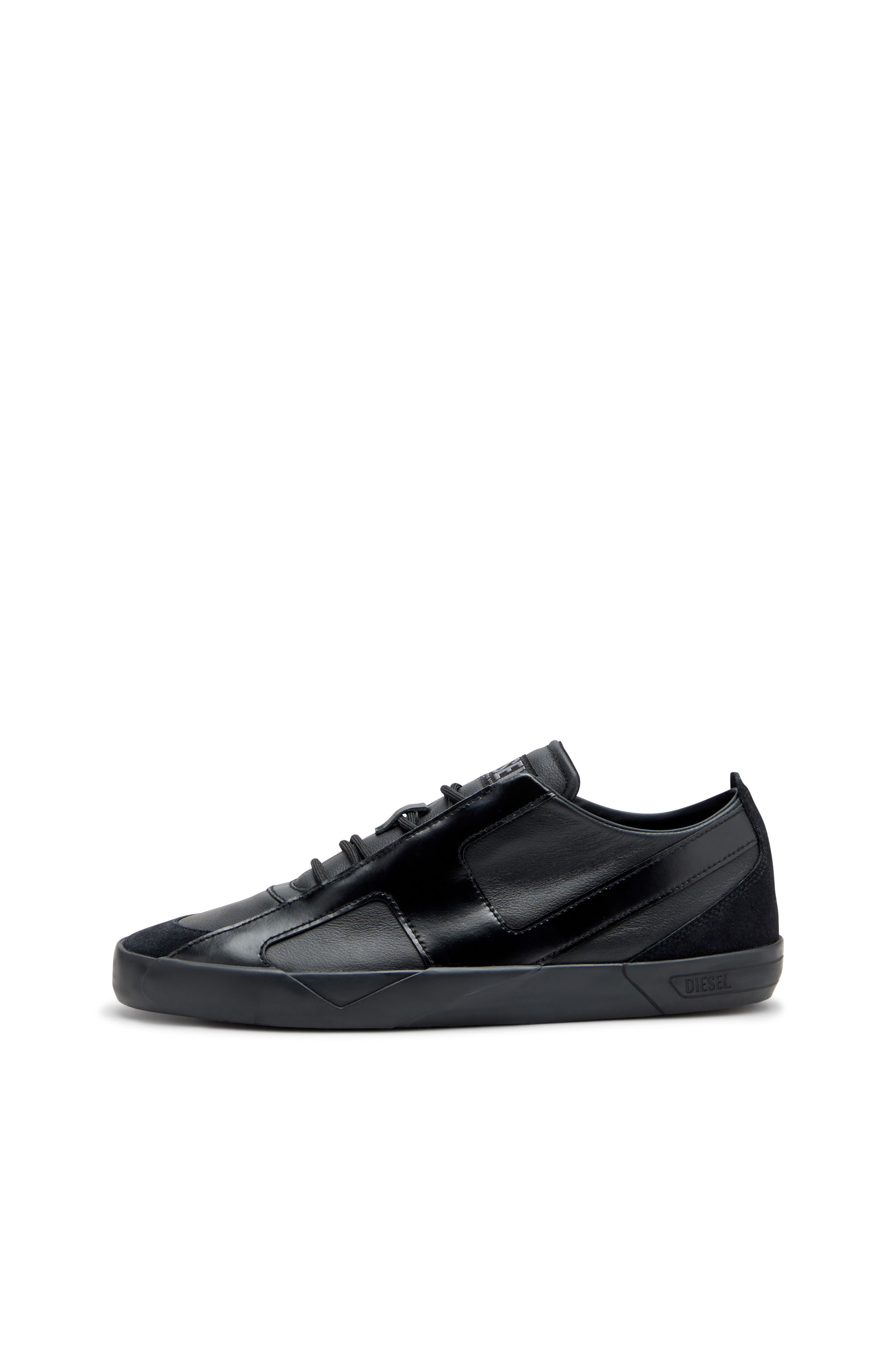 Diesel - S-SLANTE-D LOW, Herren S-Slante-D-Sneaker aus Wildleder und Leder mit D-Logo in Schwarz - 3