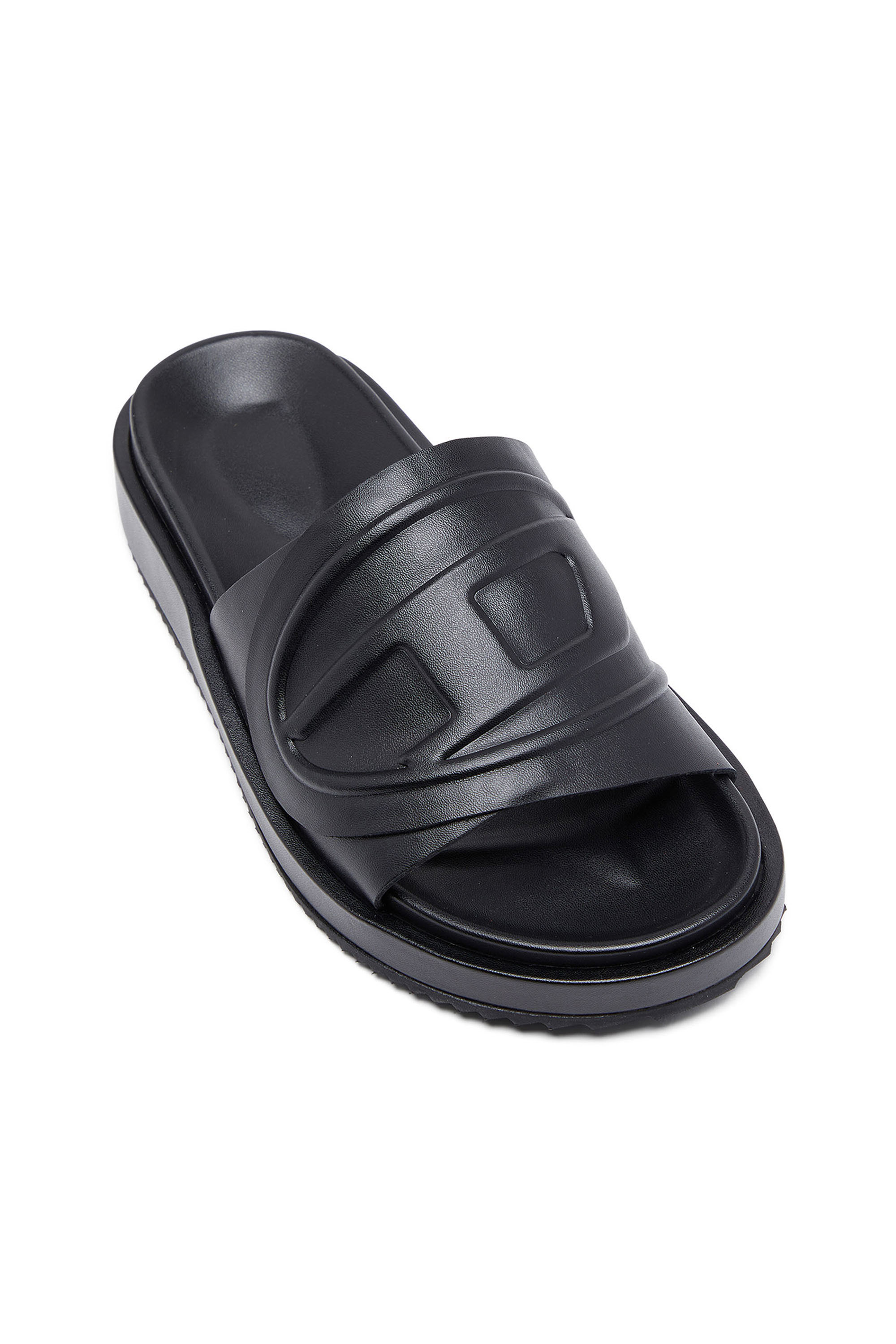 Diesel - SA-SLIDE D OVAL W, Damen Sa-Slide D-Slide-Sandaletten mit Oval D-Riemen in Schwarz - 6