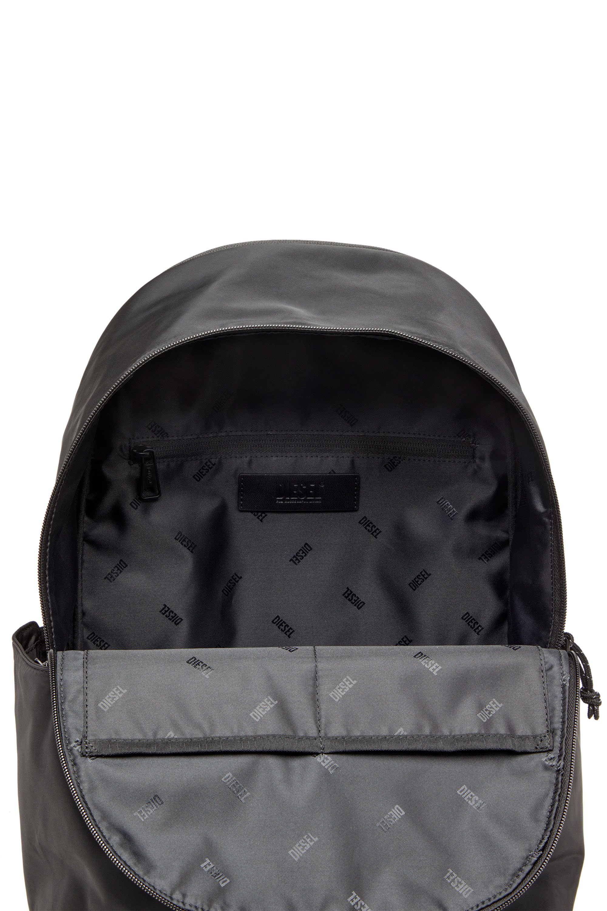 Diesel - D-PACK BACKPACK X, Herren Rucksack aus Satin-Touch-Stoff in Schwarz - 4