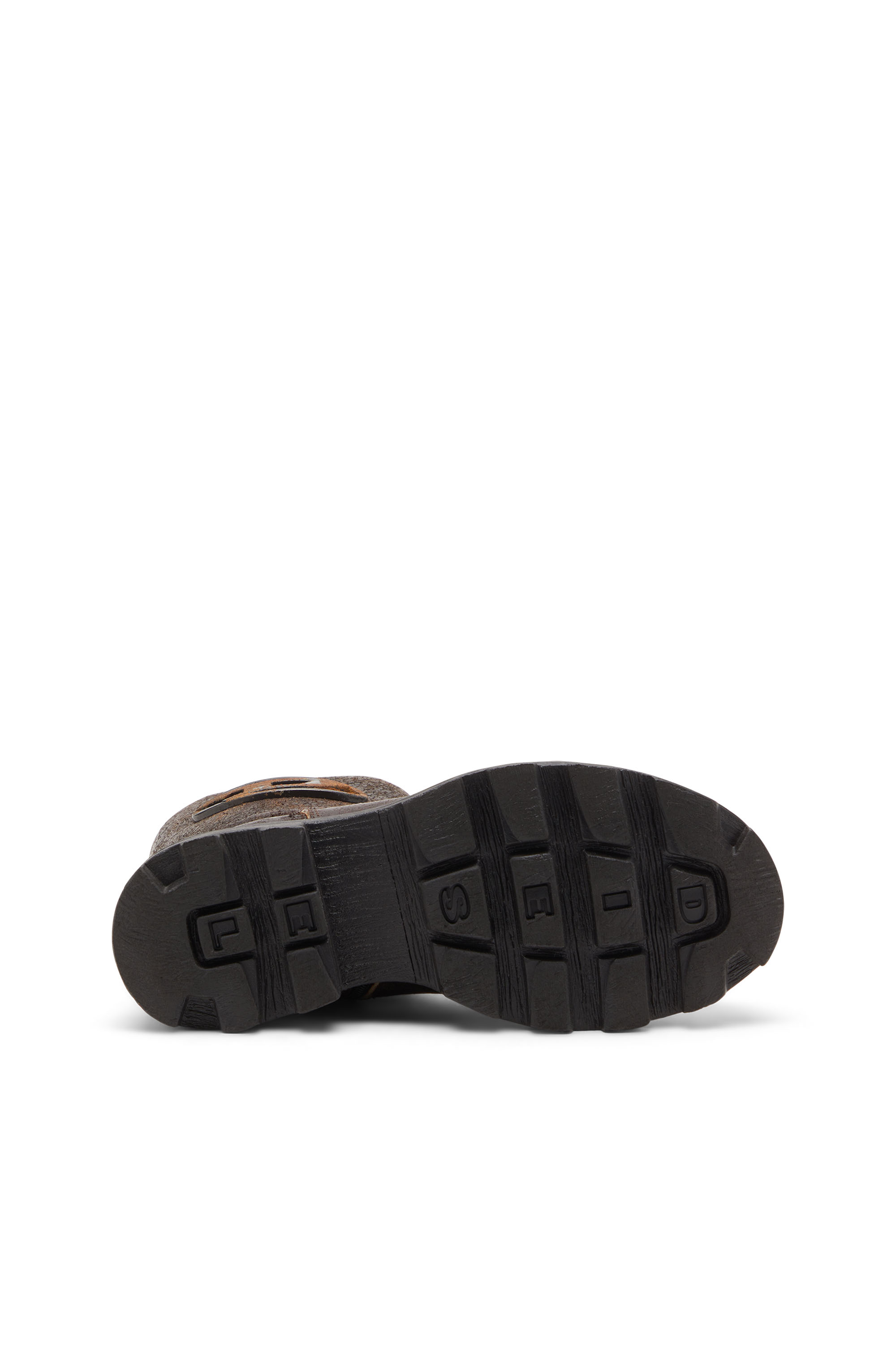 Diesel - D-HAMMER BKR D W, Damen D-Hammer-Bikerstiefel aus vielgetragenem gerissenem Wildleder in null - 4