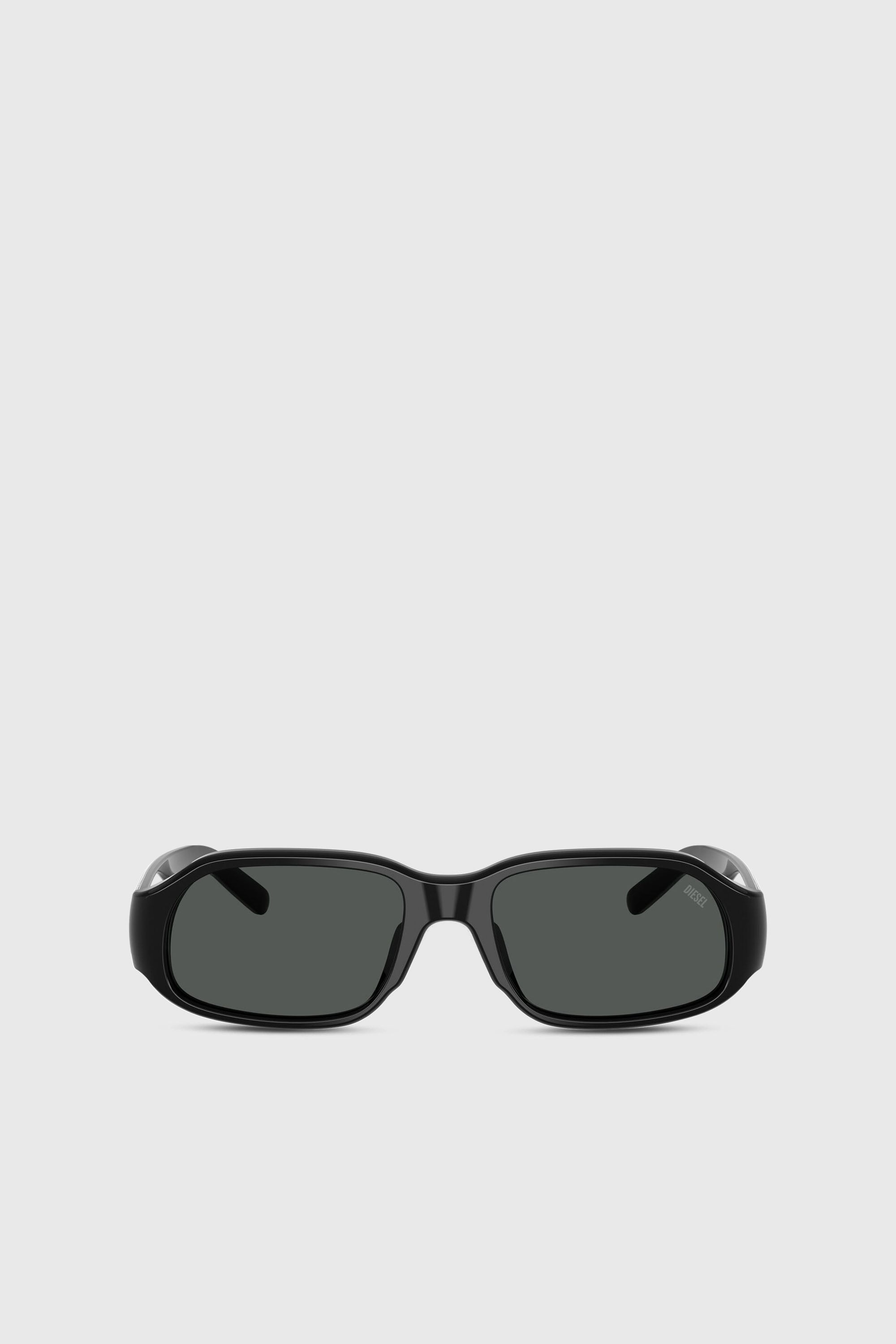 Diesel - 0DL2009U, Unisex Rechteckige Sonnenbrille in Schwarz - 1