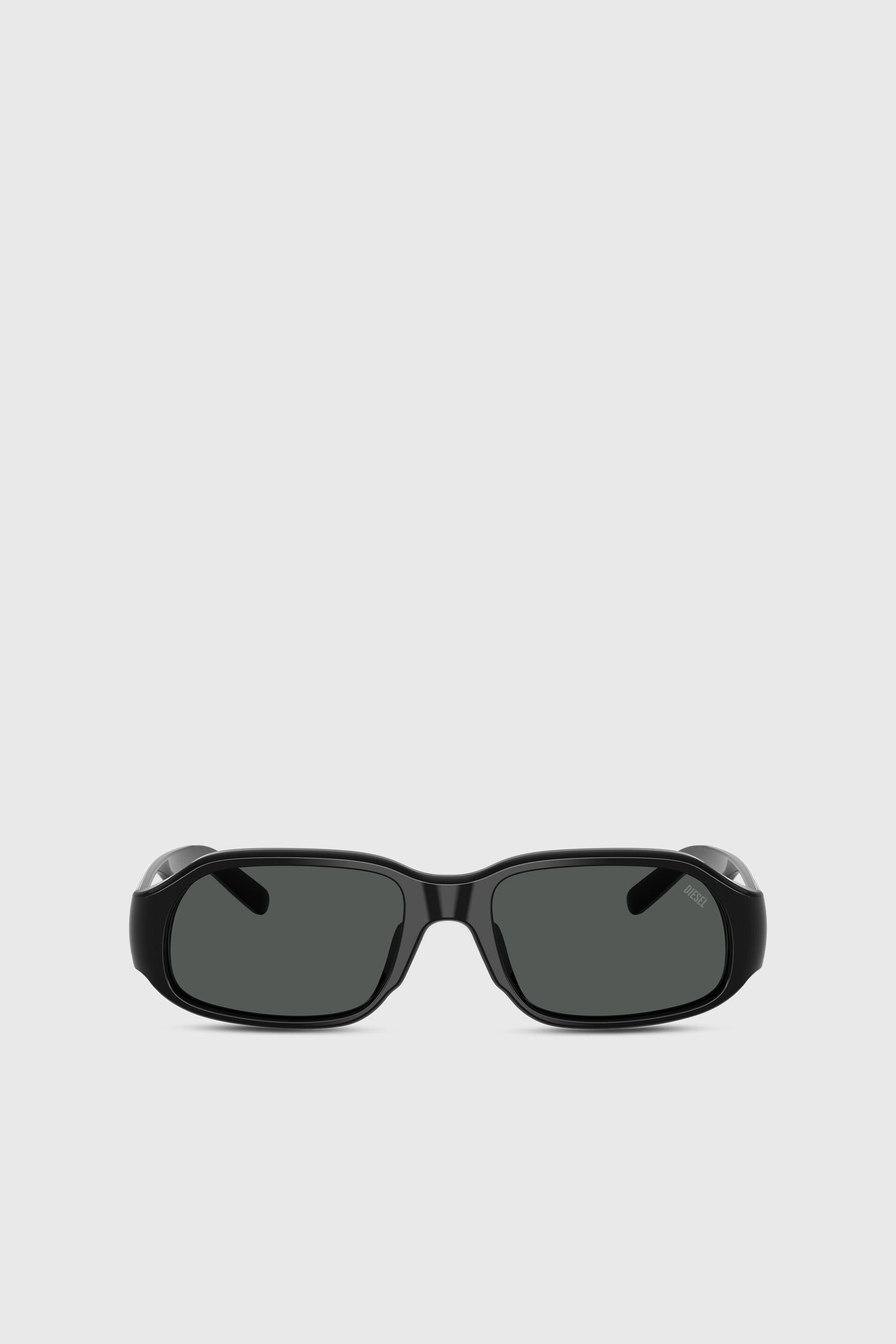 Diesel - 0DL2009U, Unisex Rechteckige Sonnenbrille in Schwarz - 1