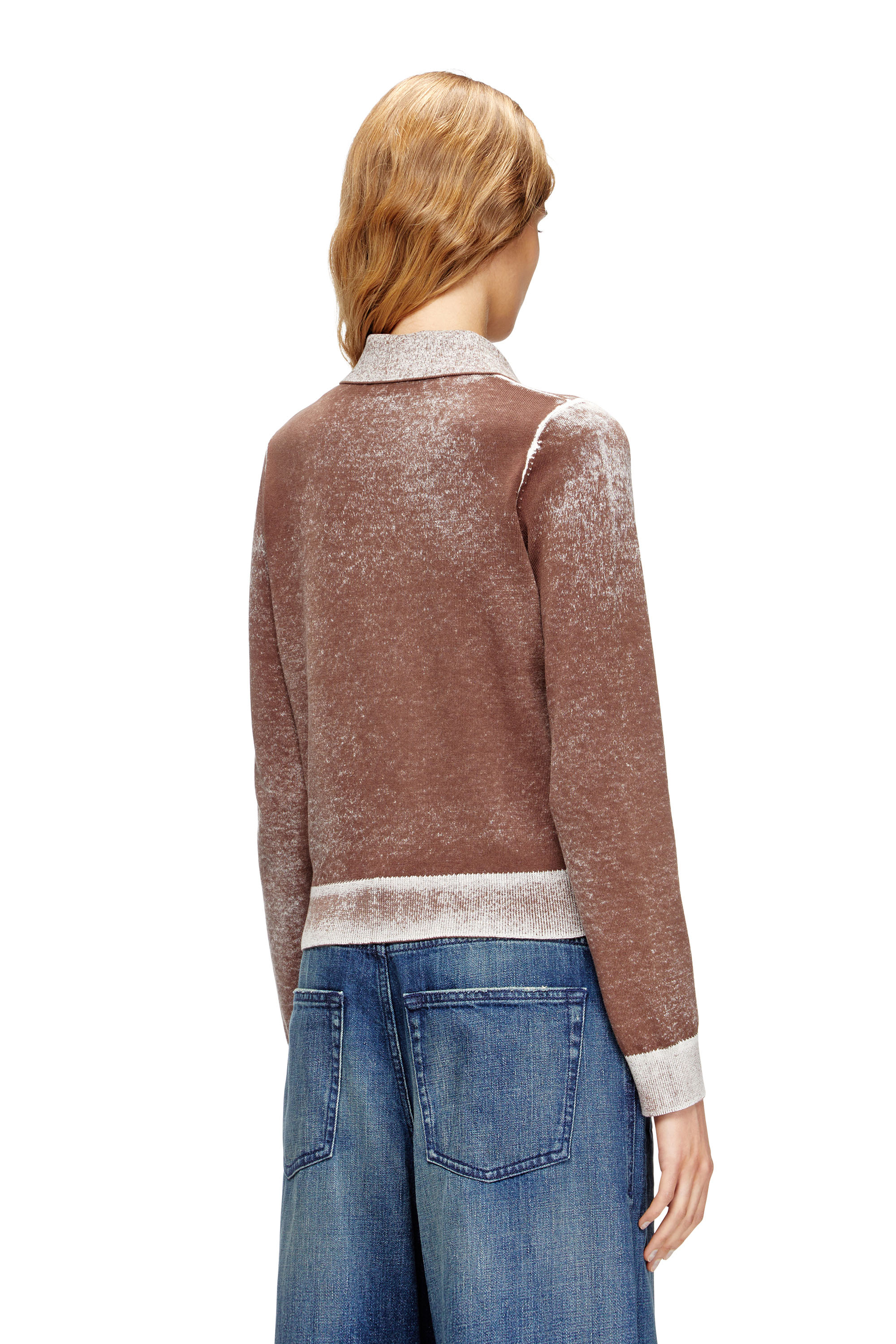 Diesel - M-LOREN, Damen Cardigan with faded reverse print in null - 4