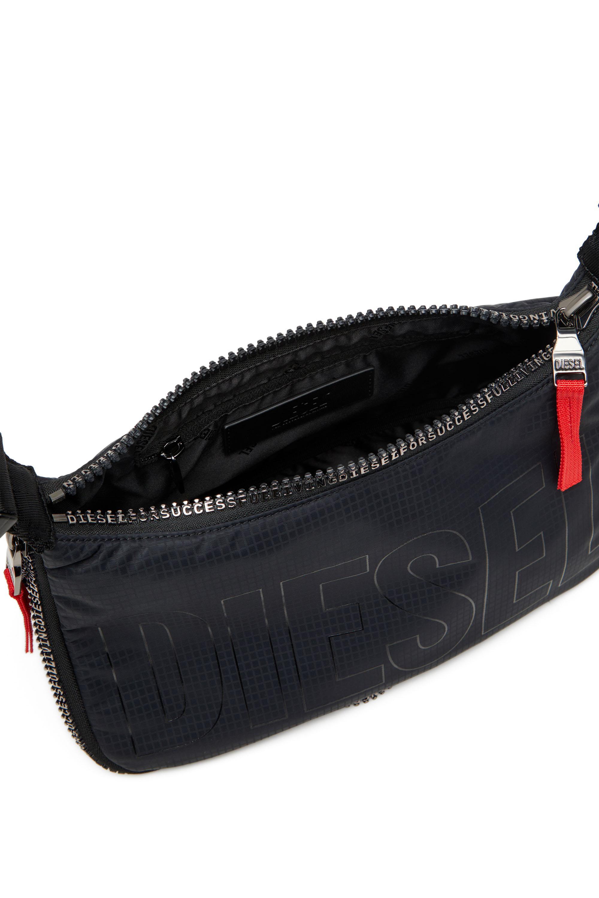 Diesel - ZIP-D CROSSBODY BAG X, Unisex Zip-D X-Erweiterbare Utility-Schultertasche in Schwarz - 3