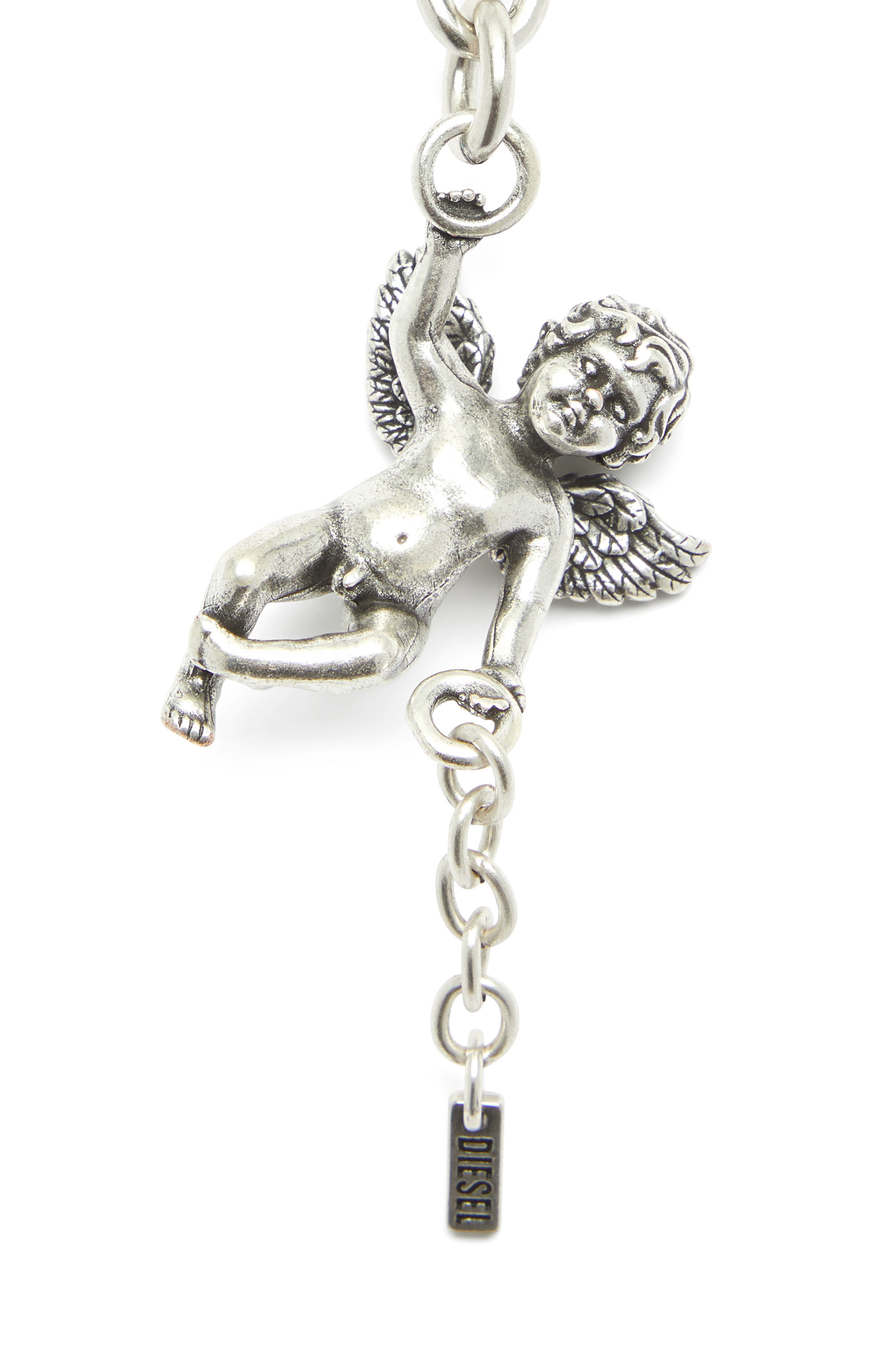 Diesel - CHARM-ANGEL, Damen Metall-Engelsanh&auml;nger in Silber - 3