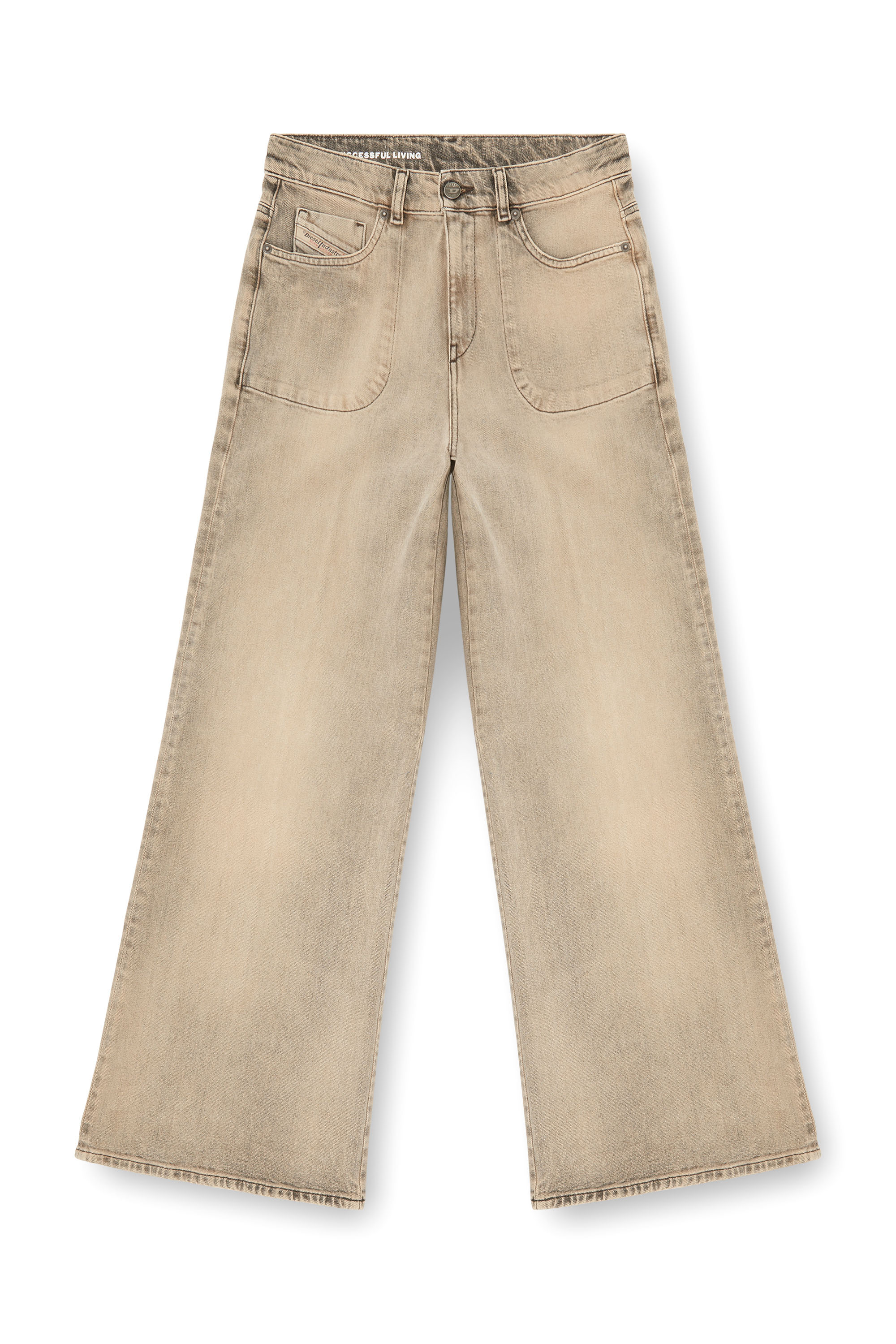 Diesel - Damen Flare Jeans 1978 D-Akemi 09P53, Beige - 3