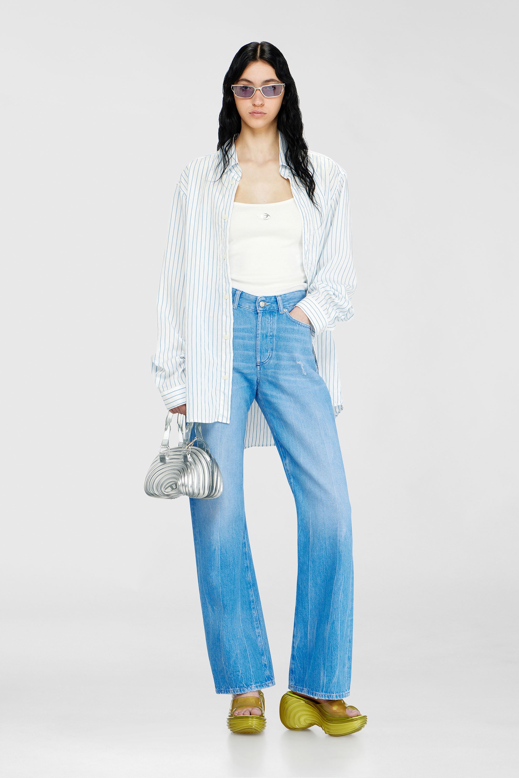Diesel - MELISSA QUANTUM PLATFORM, Damen Plateau-Pantolette aus Melflex&reg; in Gelb - 3
