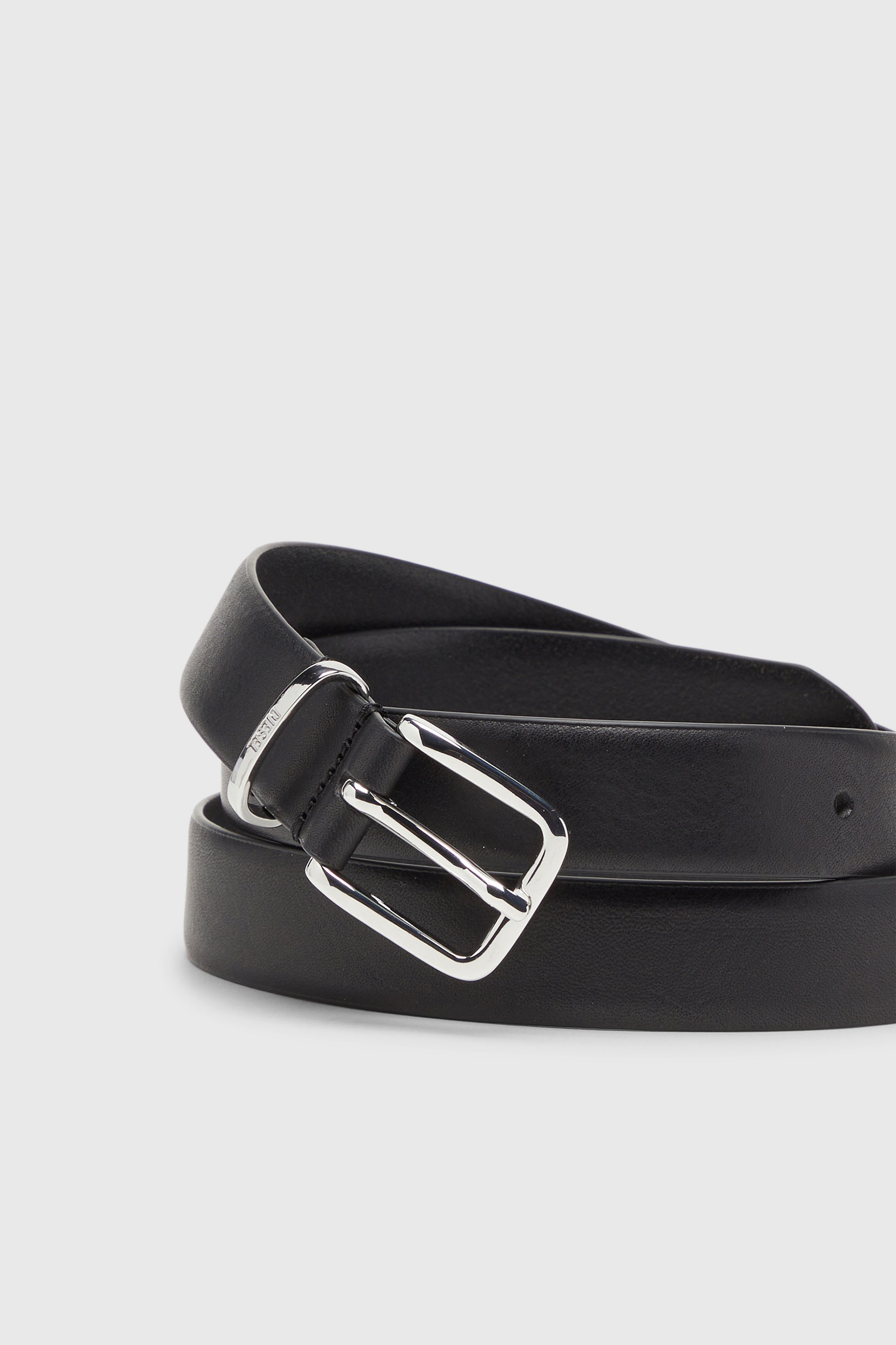 Diesel - B-BISCOTTO W KNOT 25, Damen 2.5 cm Lederg&uuml;rtel in Schwarz - 3