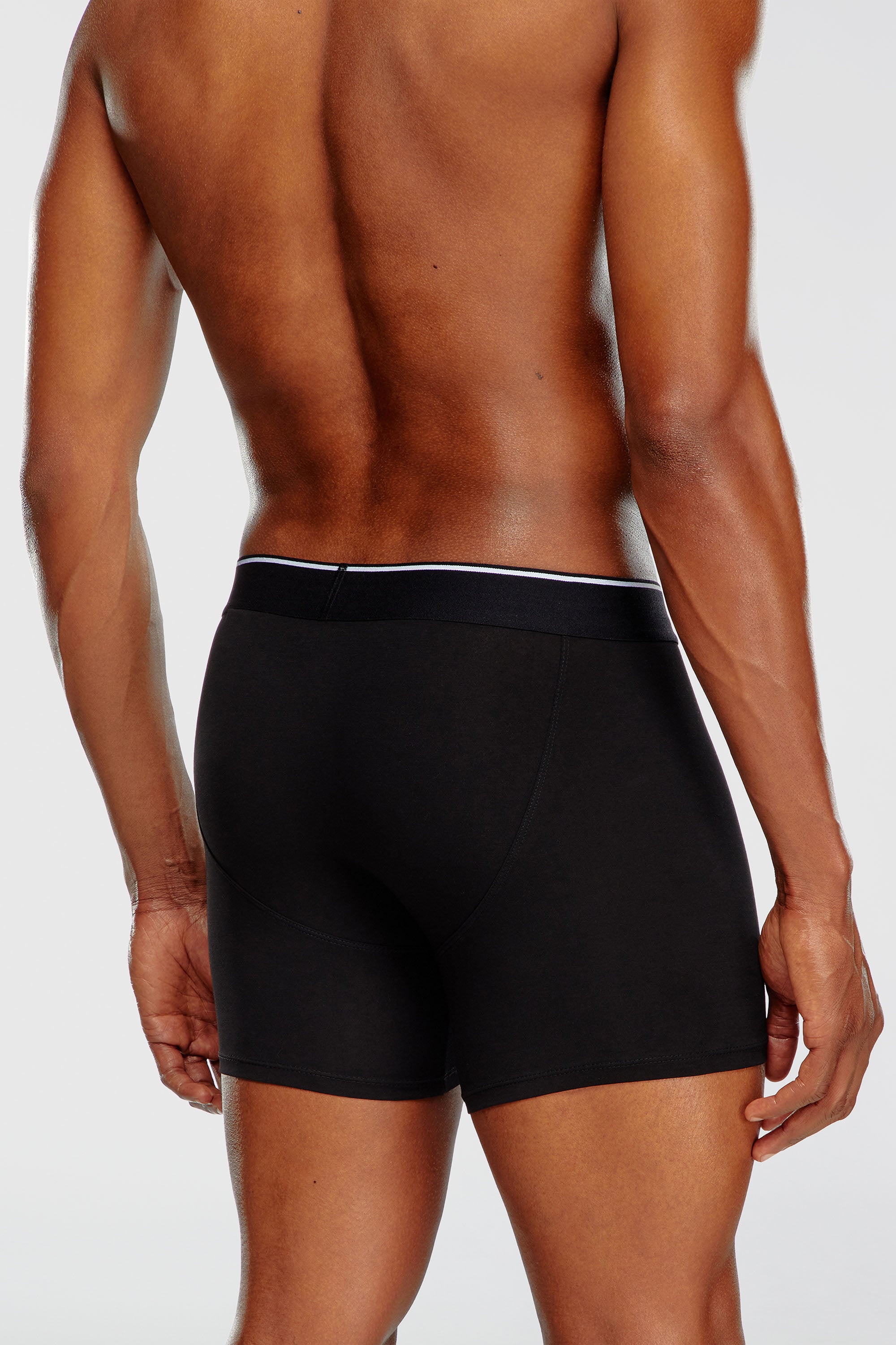 Diesel - UMBX-SEBASTIANTHREEPAC, Herren Einfarbige, lange Retropants im Dreierpack in Schwarz - 4