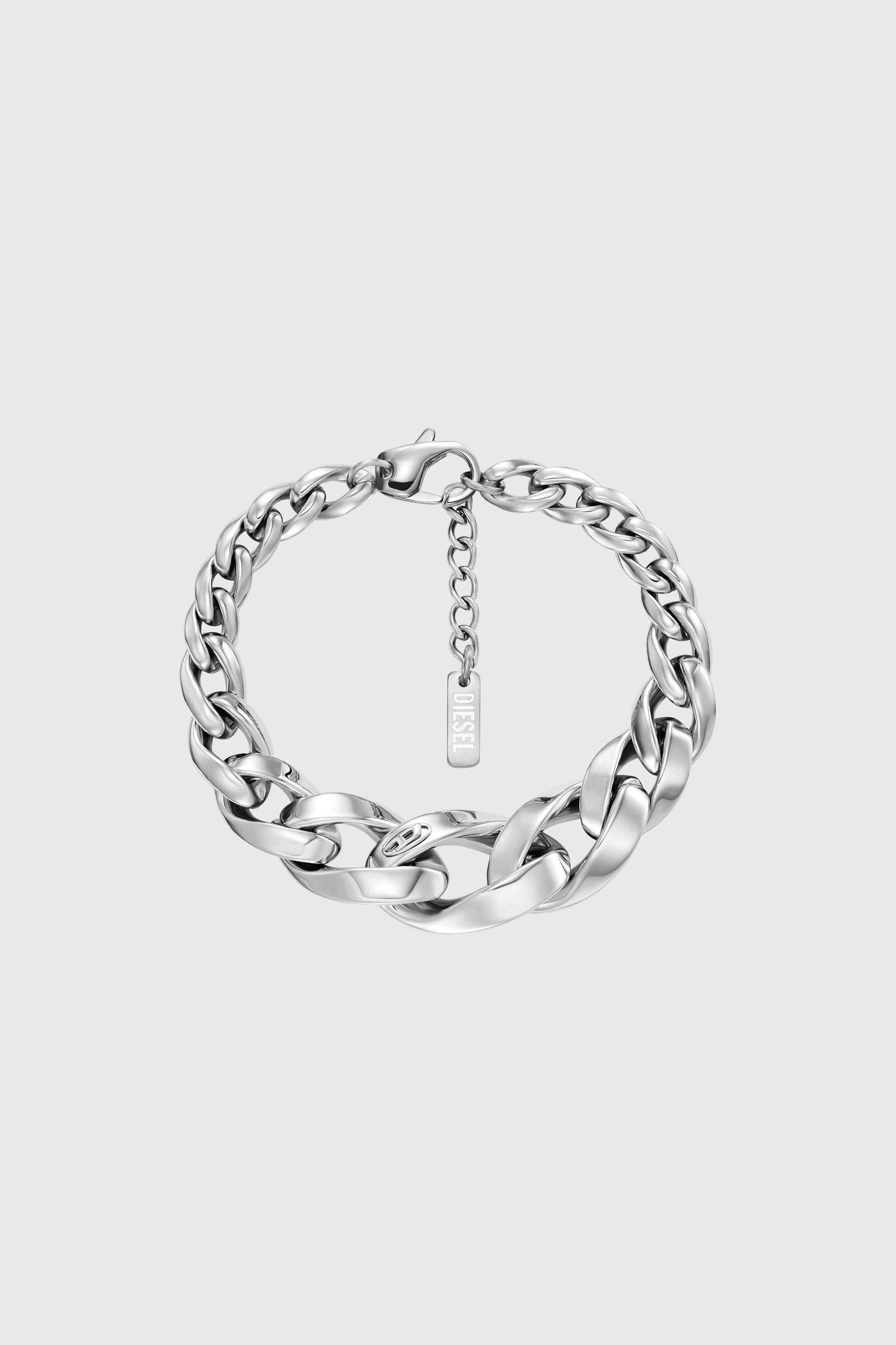 Diesel - DX1721040, Unisex Kettenarmband aus Edelstahl in Silber - 1