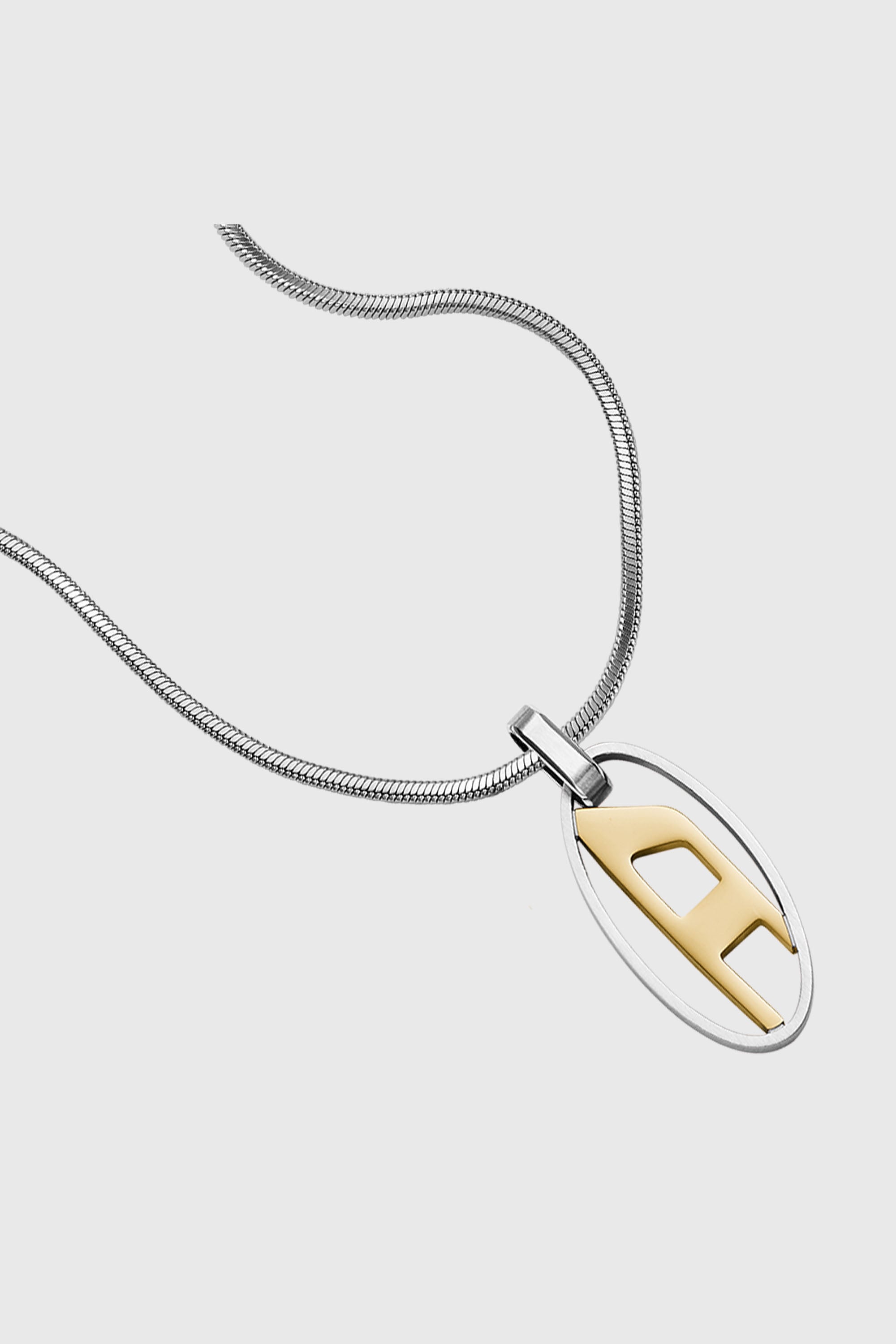 Diesel - DX1421, Unisex Halskette mit Anh&auml;nger aus zweifarbigem Edelstahl in Silber - 2