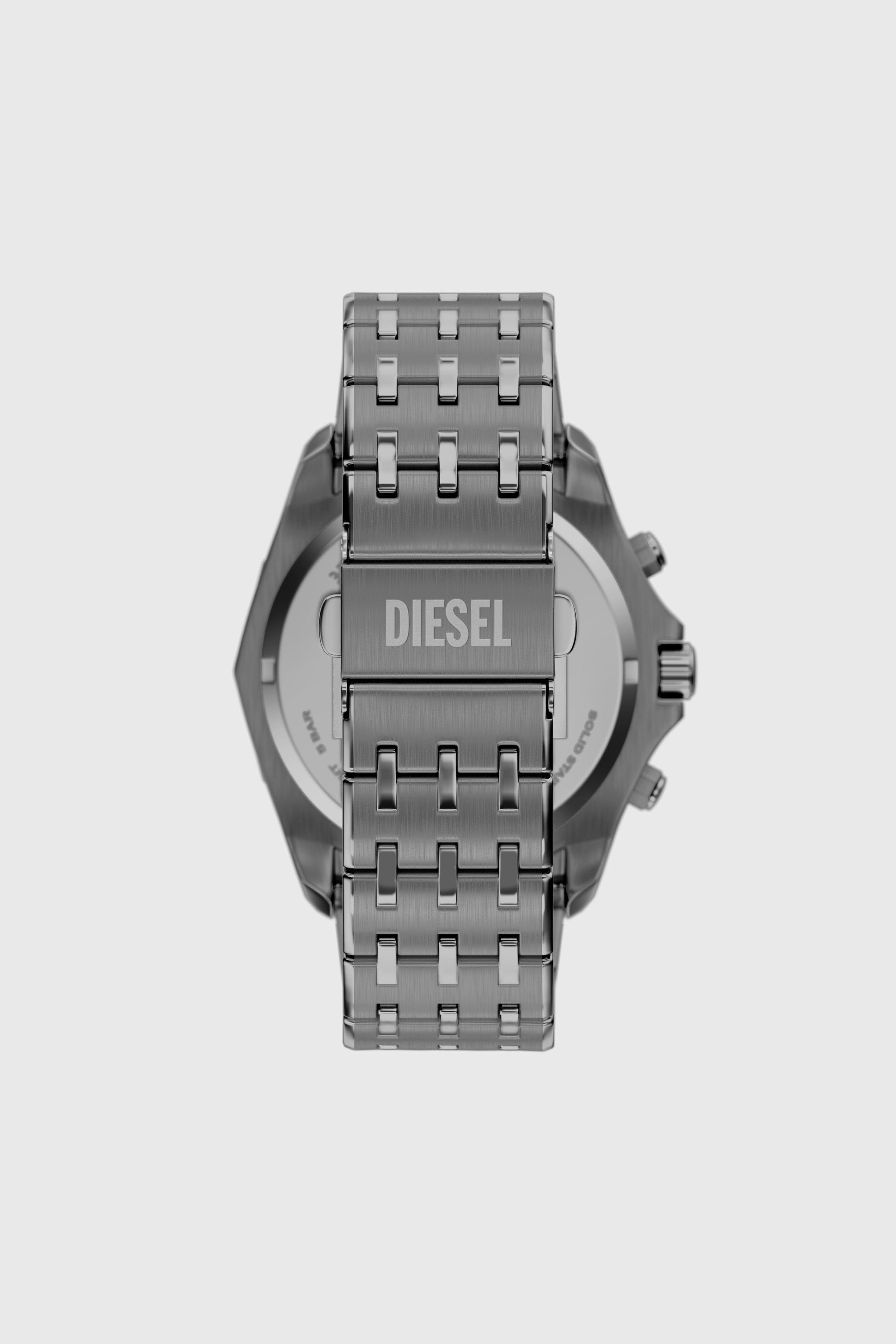 Diesel - DZ4708 WATCH, Herren Spiked Edelstahl-Uhr in Grau - 2