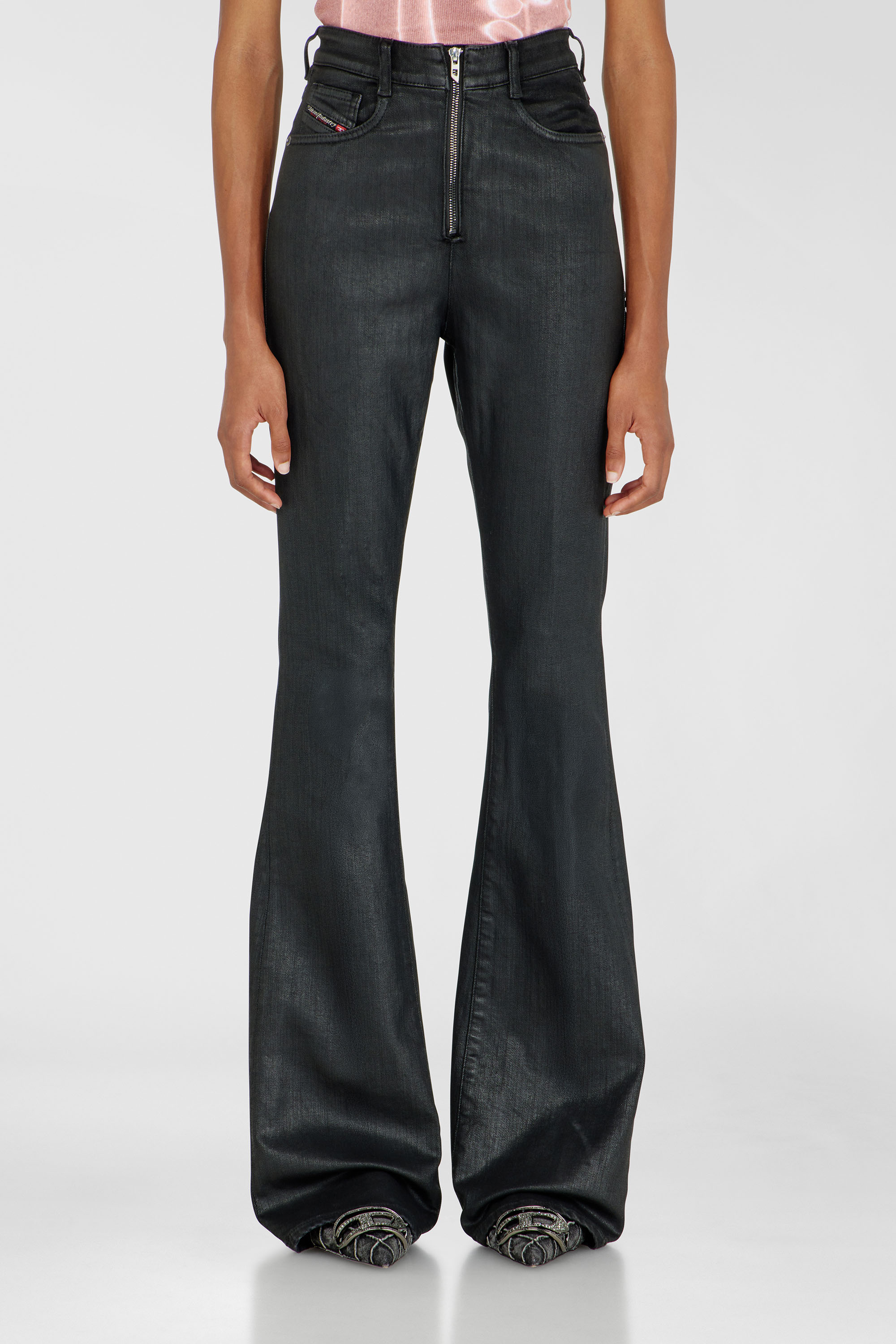 Diesel - Damen Bootcut Jeans 1973 D-Partt 09P78, Schwarz/Dunkelgrau - 2