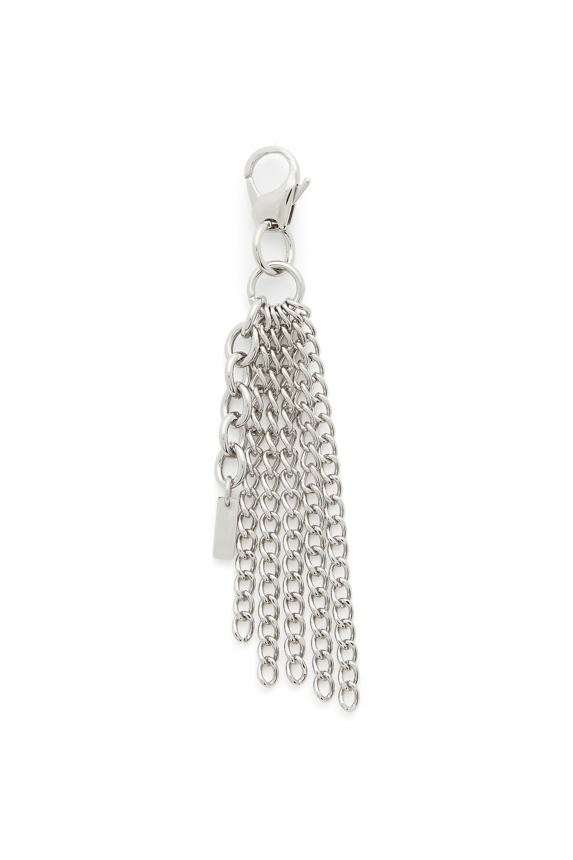 Diesel - CHARM-MULTI CHAIN, Damen Metallschl&uuml;sselanh&auml;nger mit Kettenfransen in Silber - 2